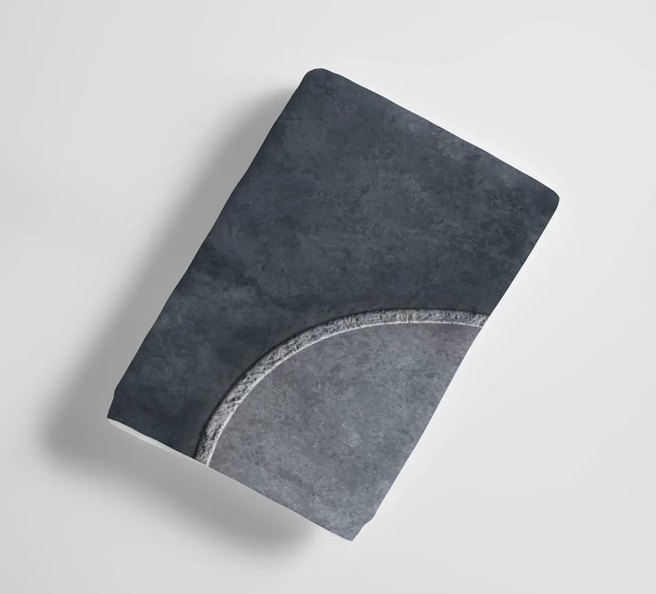 Blue Grey Layered Shapes Abstract Art asciugamano da bagno da Andrea Haase Modern Home