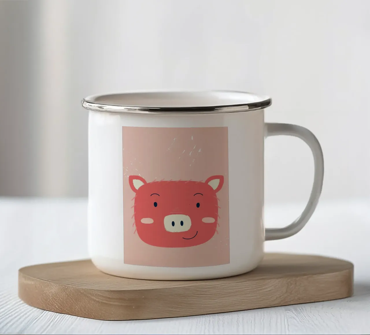 Camera dei bambini carina tazza in smalto da apple crumble
