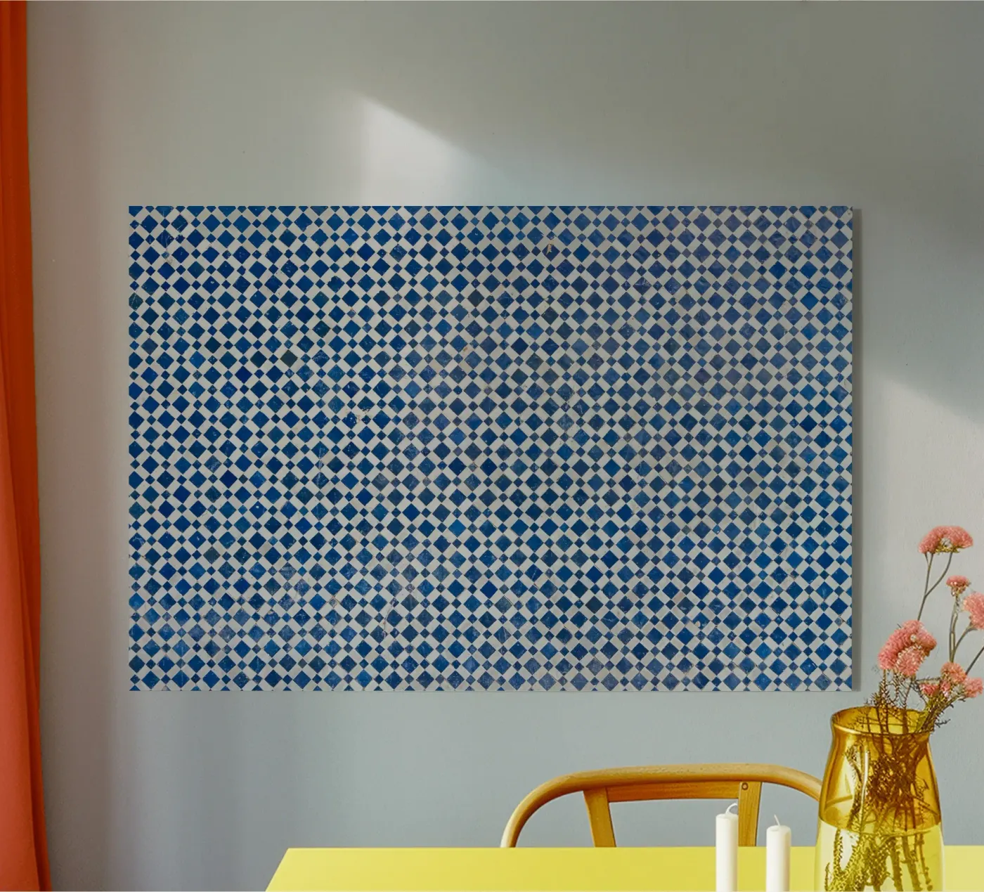 Blue tiles acryl van photolovers