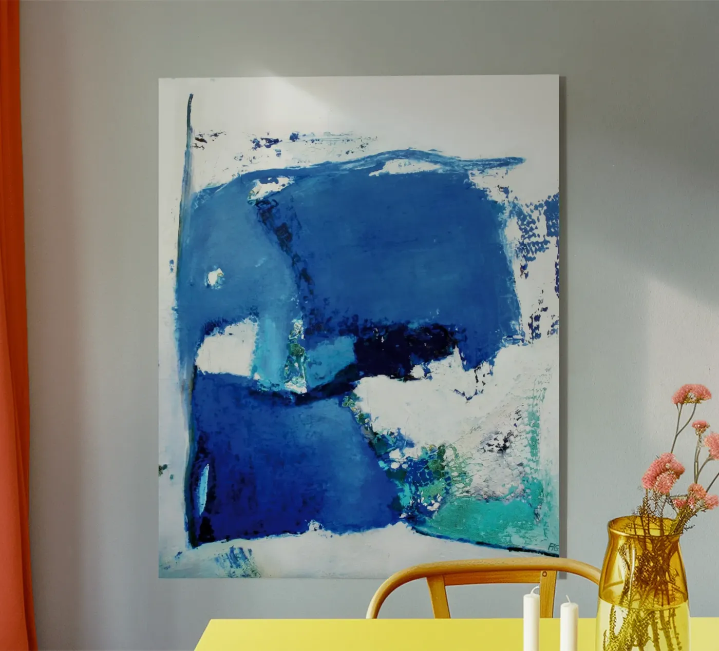 Feeling Blue I acrylic glass by Anita Gewald
