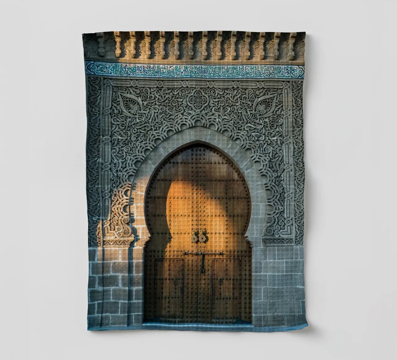 Sunset on a facade in Morocco canovaccio da cucina da photolovers
