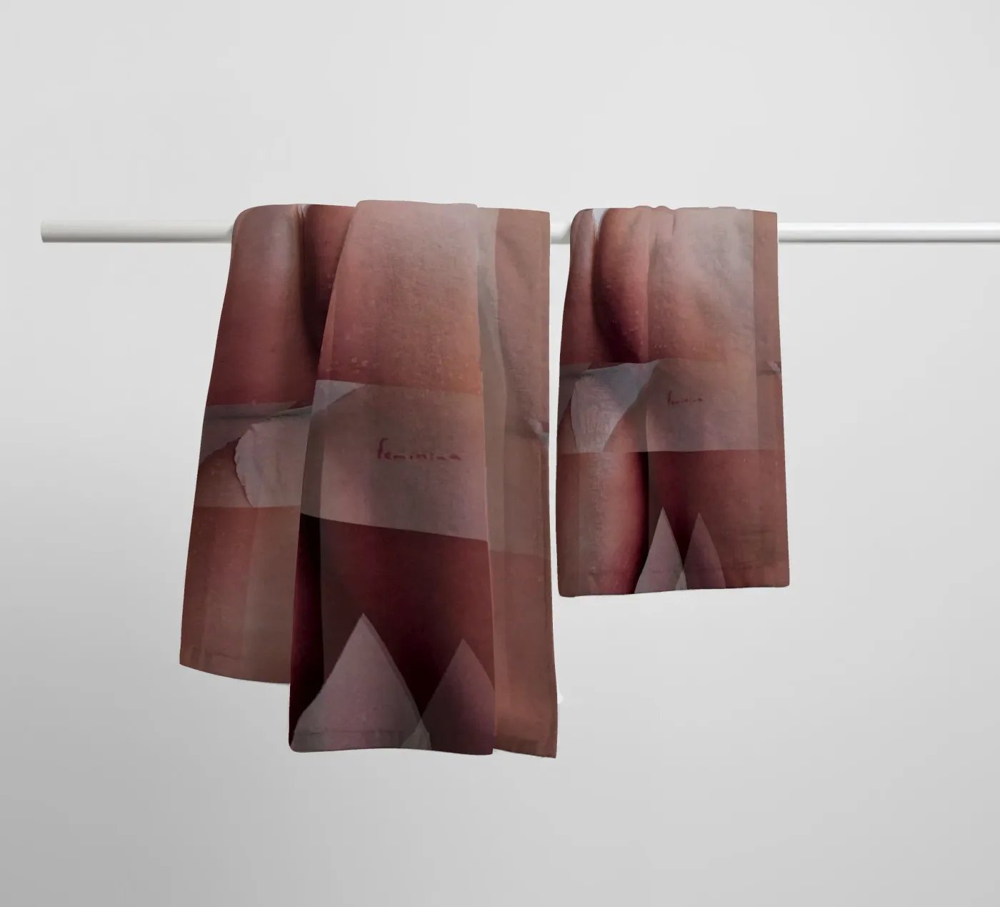vrouw badhanddoek van dekonstruktiv