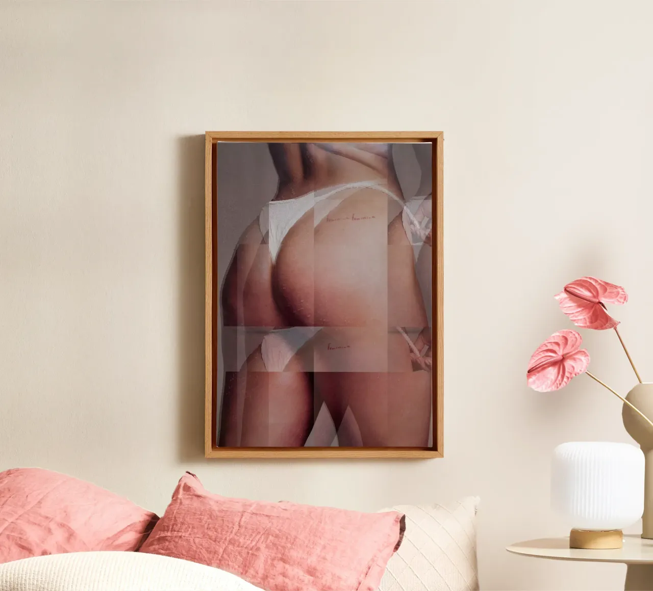 femminile tela con Cornice a cassetta da dekonstruktiv