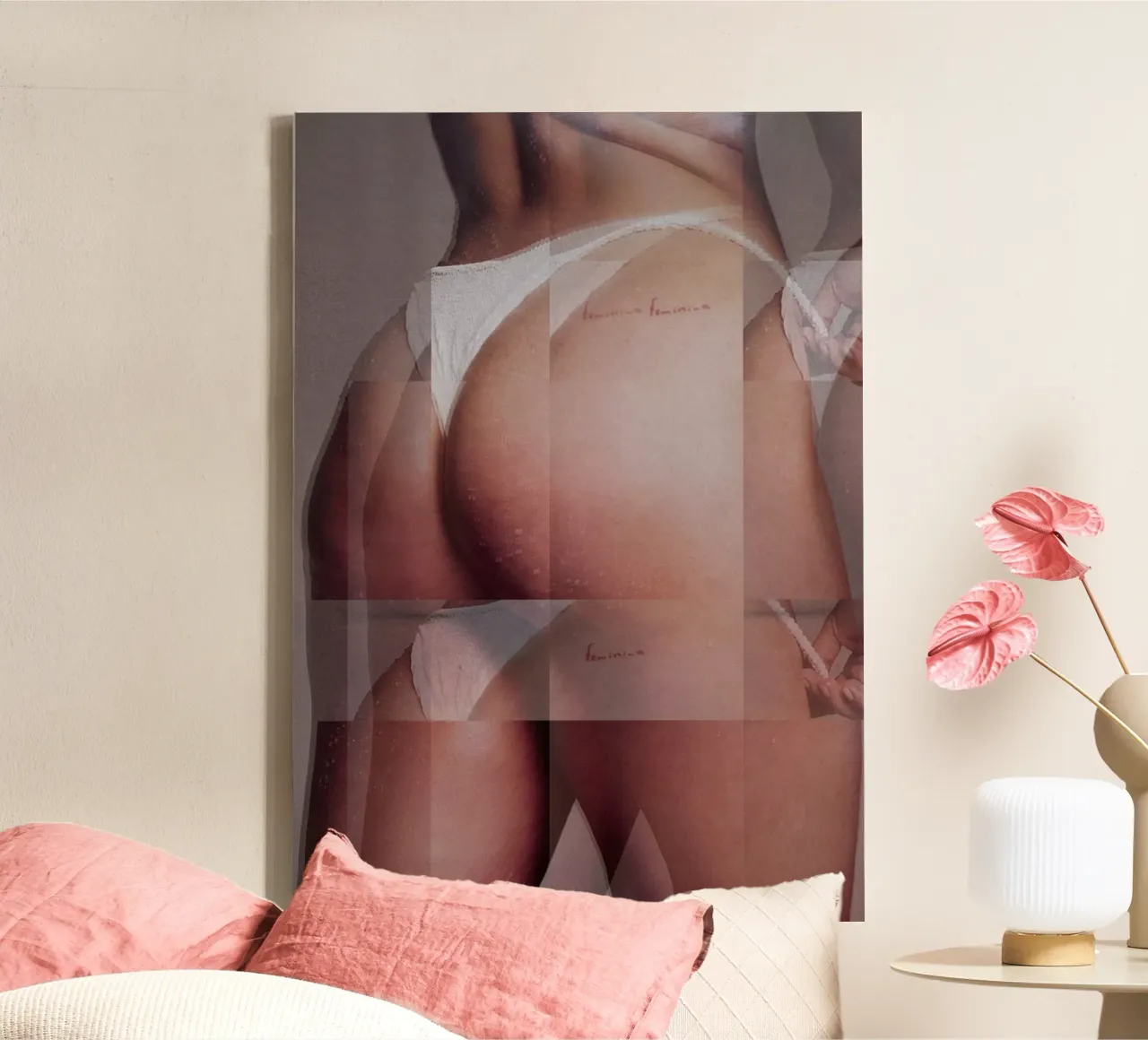 femminile tela con Cornice a cassetta da dekonstruktiv