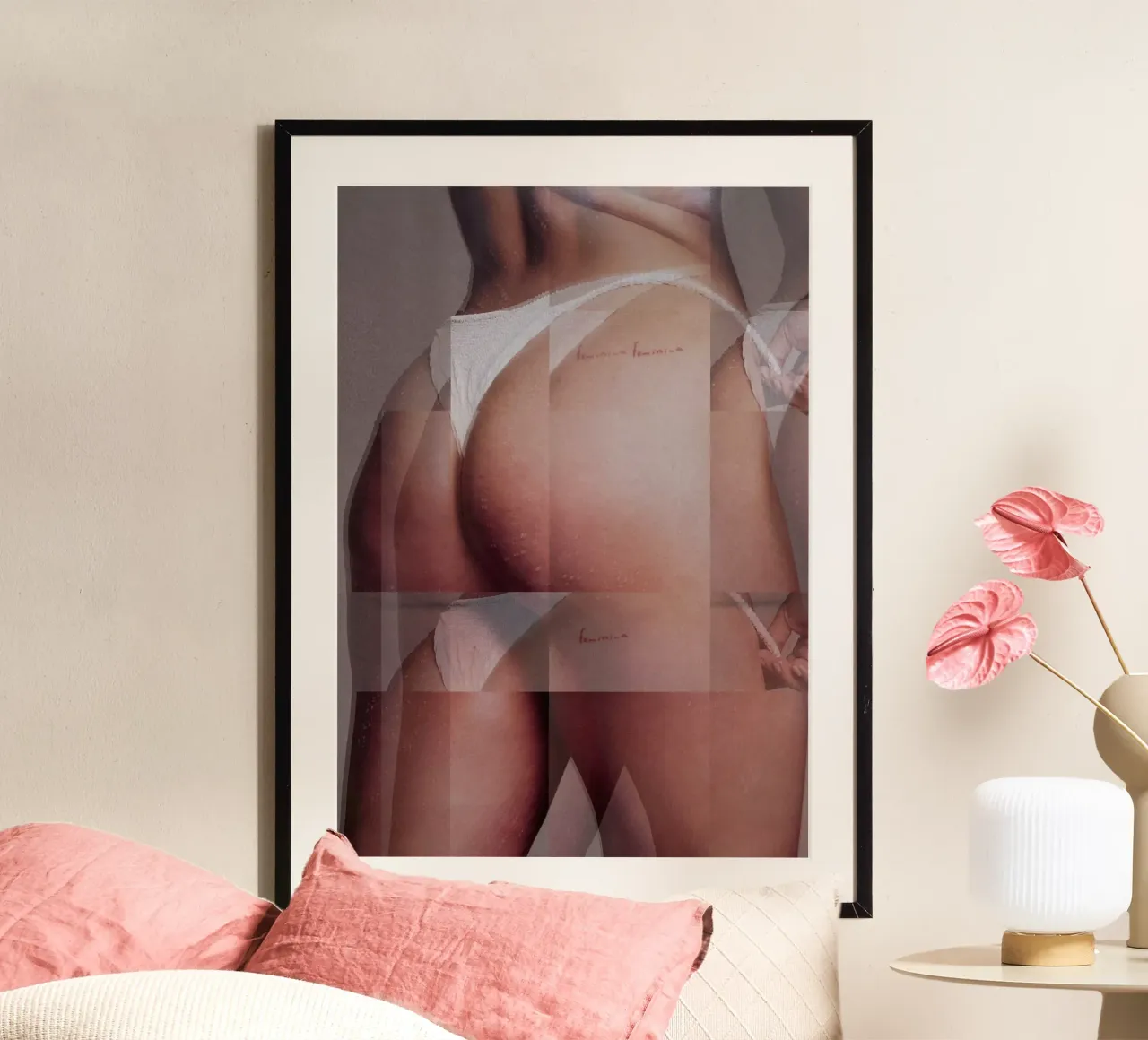 femminile poster con telaio in plastica da dekonstruktiv