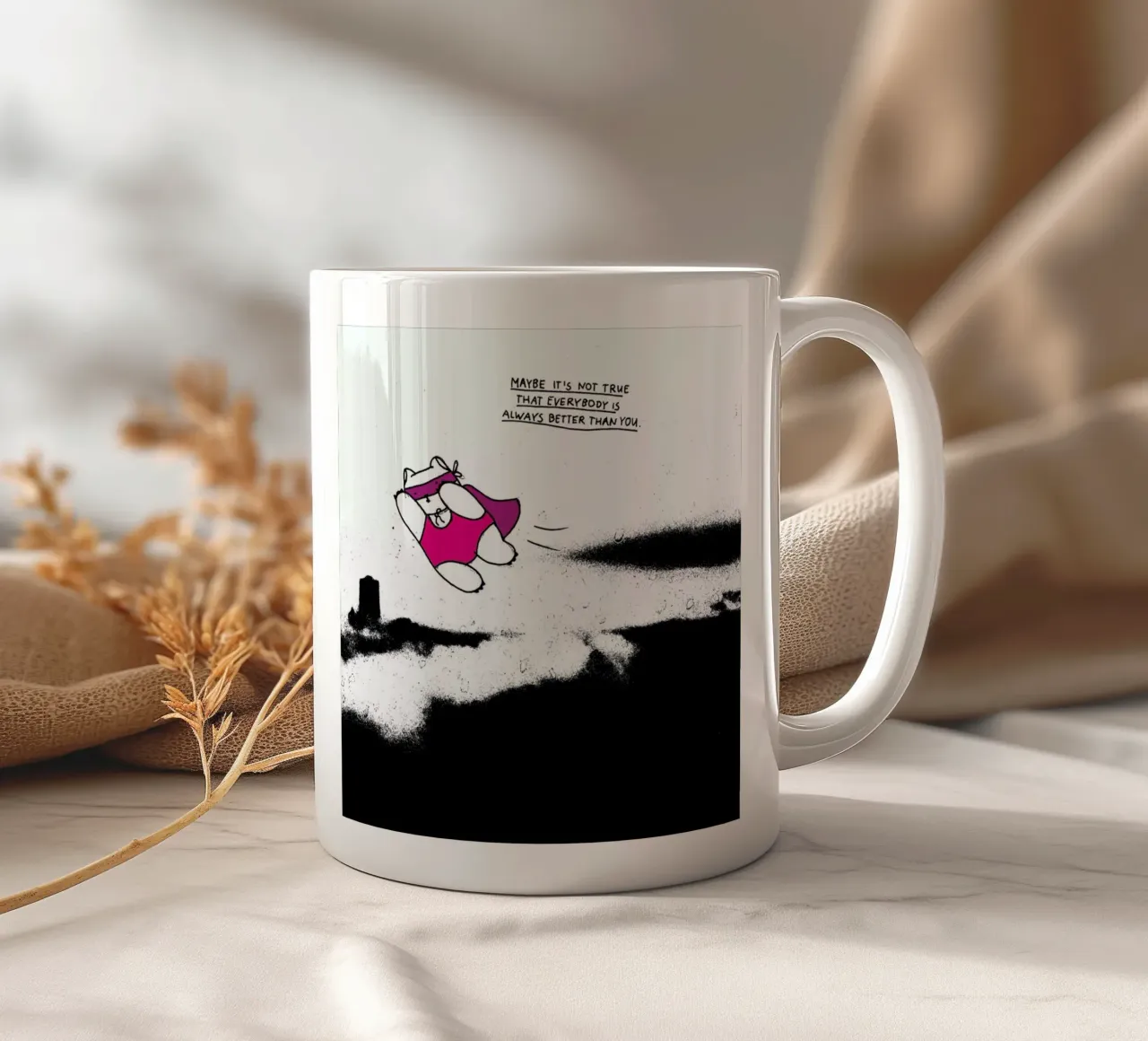 Always Better tazza in ceramica da Herzette