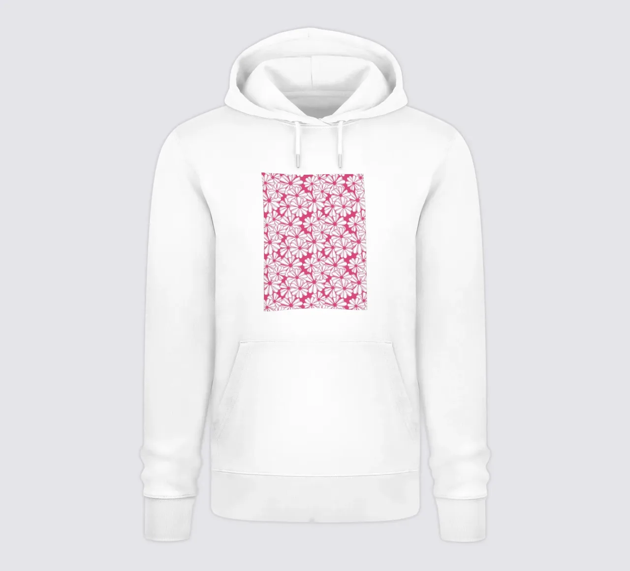 Rosa floreale occupato felpa con cappuccio da Kim Hubball Studio