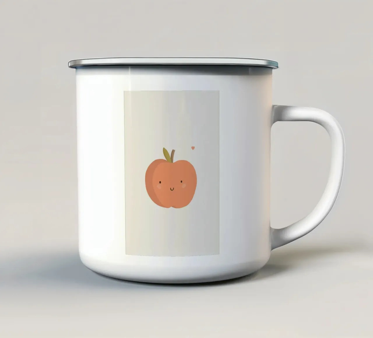 Süßer Liebesapfel Emaille Tasse von kakaka
