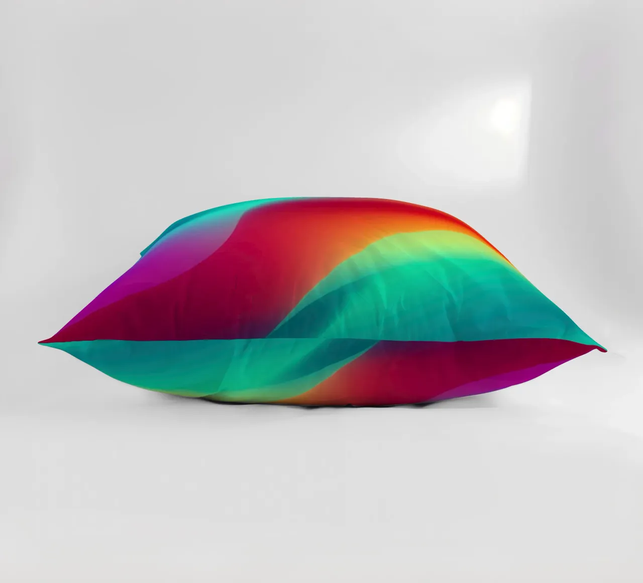 Luce liquida | Onde astratte di colore digitale cuscino da Autofocus