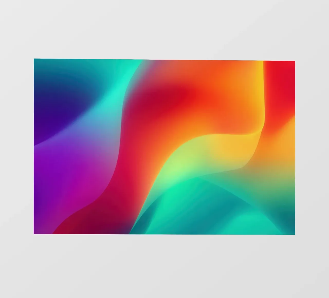 Luce liquida | Onde astratte di colore digitale telo in pvc da Autofocus