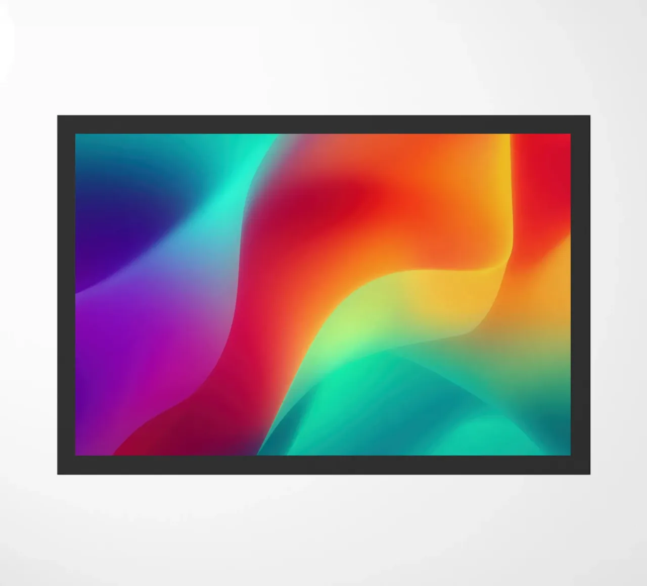 Luce liquida | Onde astratte di colore digitale zerbino da Autofocus