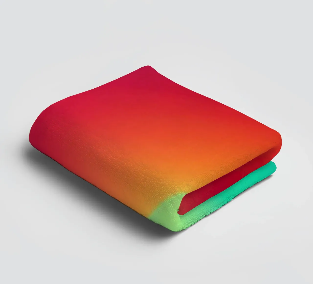 Luce liquida | Onde astratte di colore digitale asciugamano da bagno da Autofocus