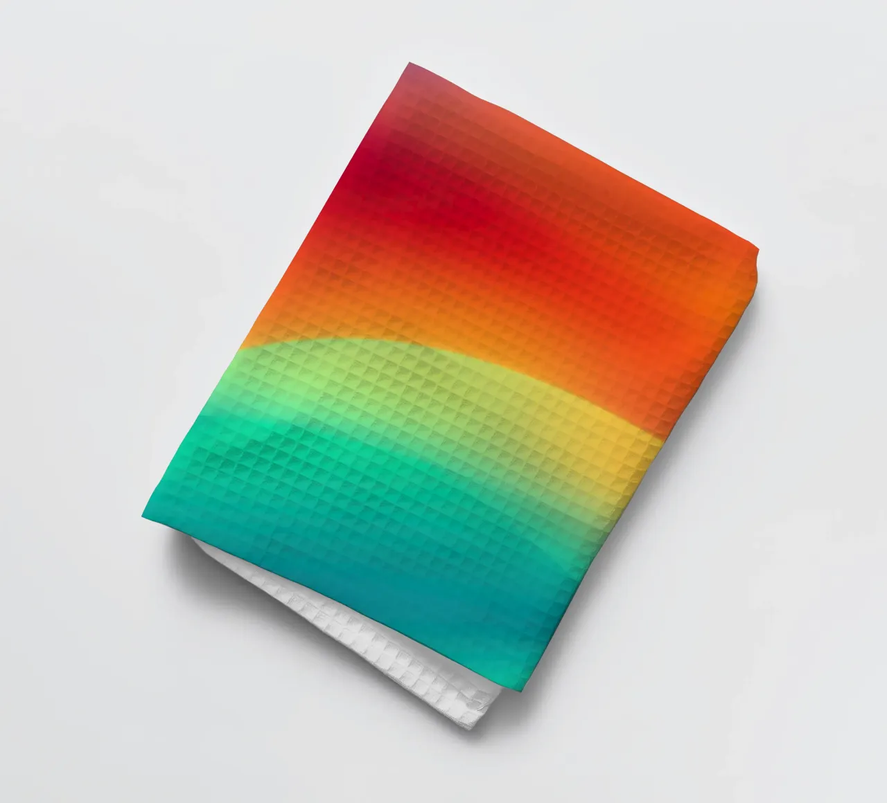 Luce liquida | Onde astratte di colore digitale canovaccio da cucina da Autofocus