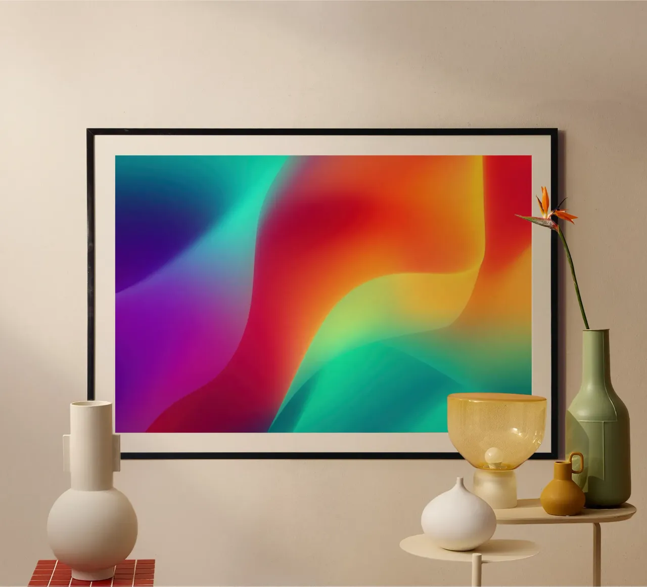 Luce liquida | Onde astratte di colore digitale carta hahnemühle da Autofocus