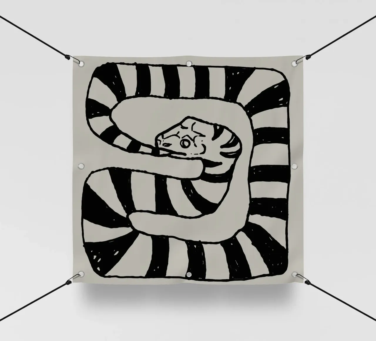 The Snake Eating Tail No1 telo in pvc da TijanaArtStudio88