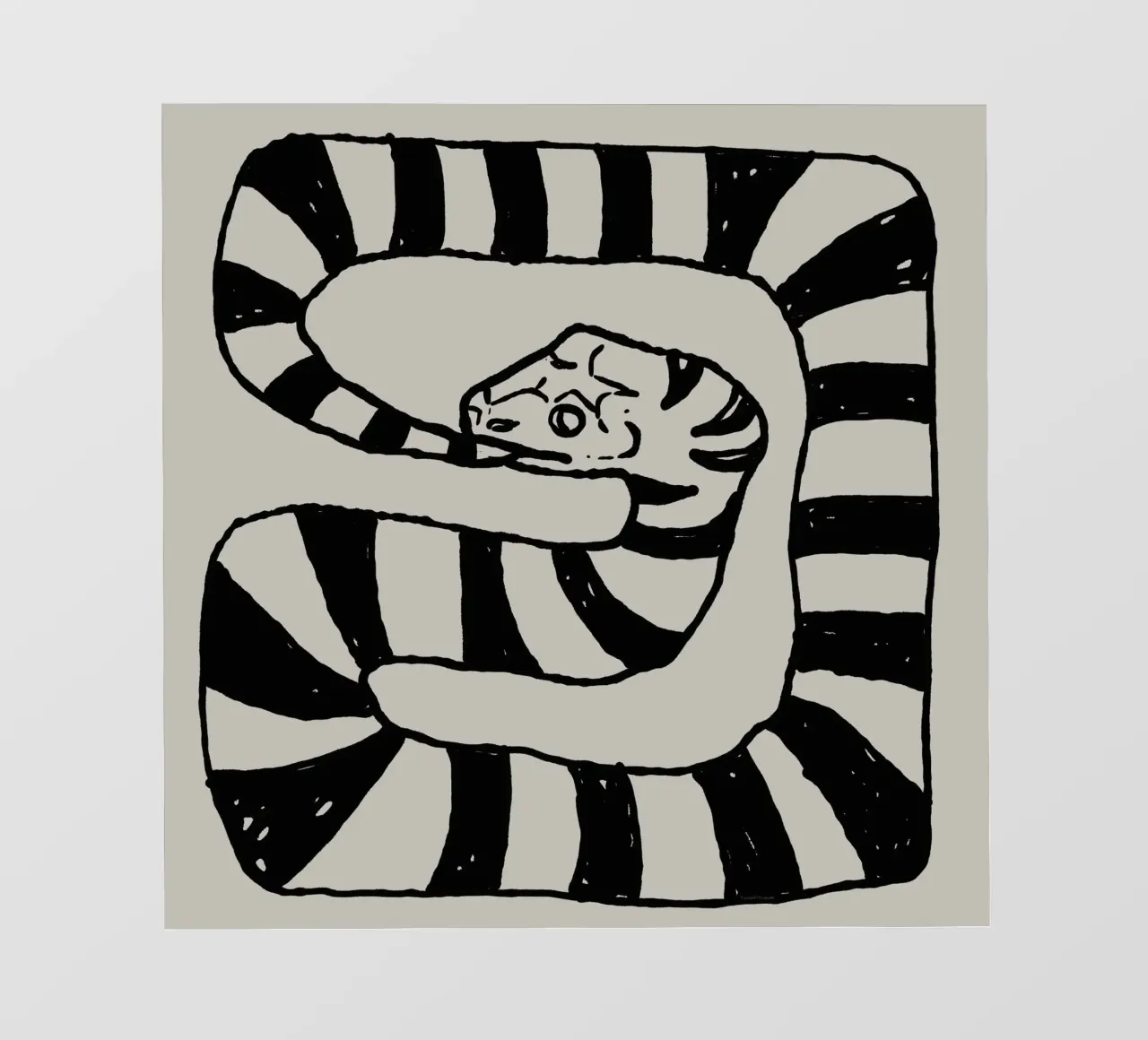 The Snake Eating Tail No1 telo in pvc da TijanaArtStudio88