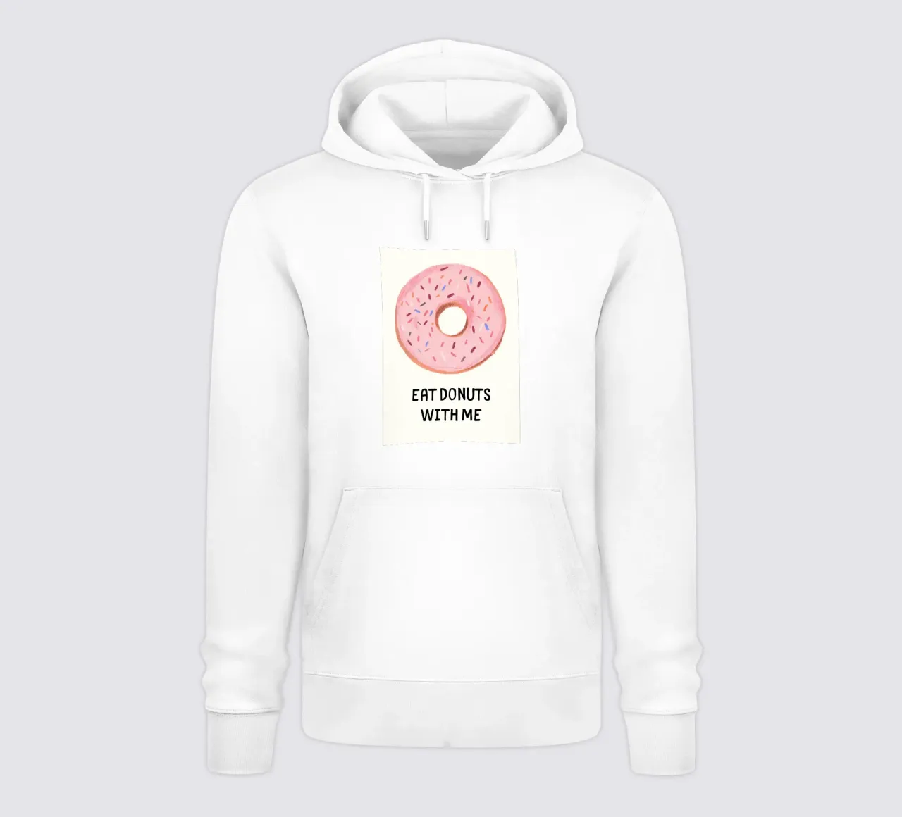 Mangia le ciambelle con me felpa con cappuccio da kakaka