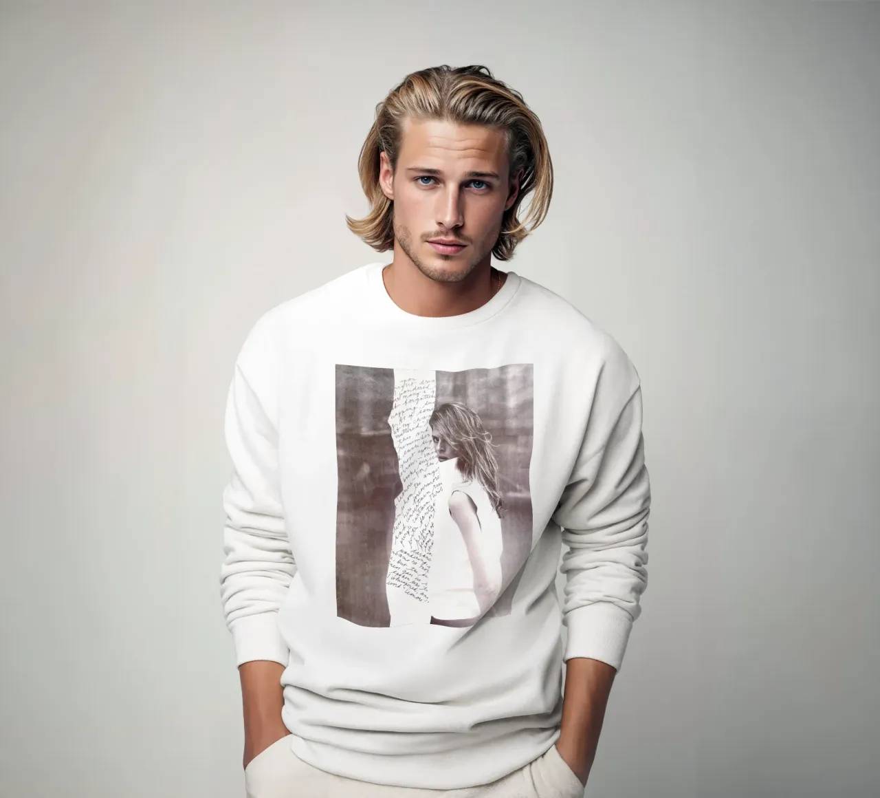 Scribble sweatshirt by dekonstruktiv