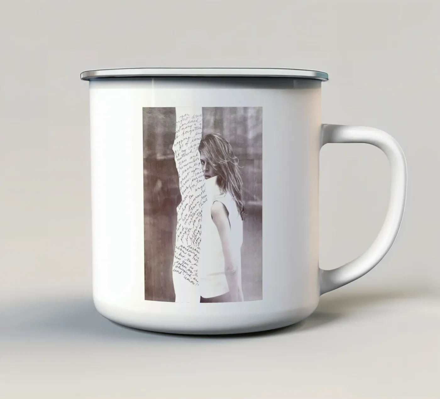 Scribble enamel mug by dekonstruktiv