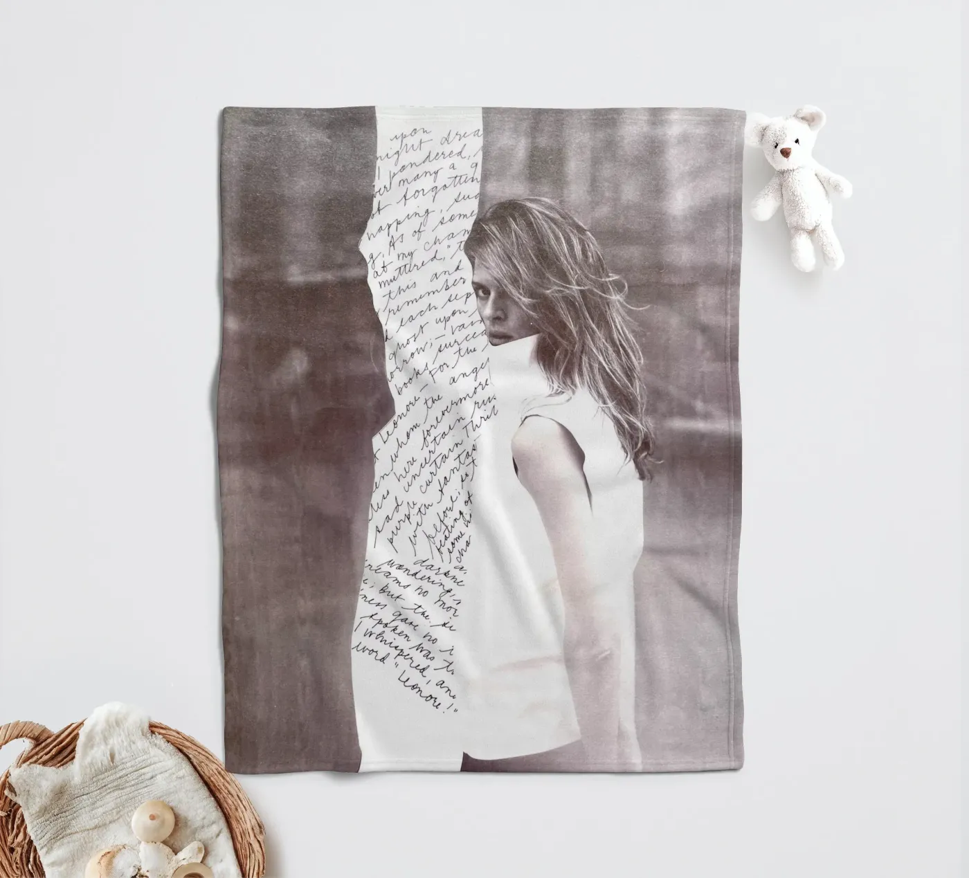 Gribouillis plaid polaire de dekonstruktiv