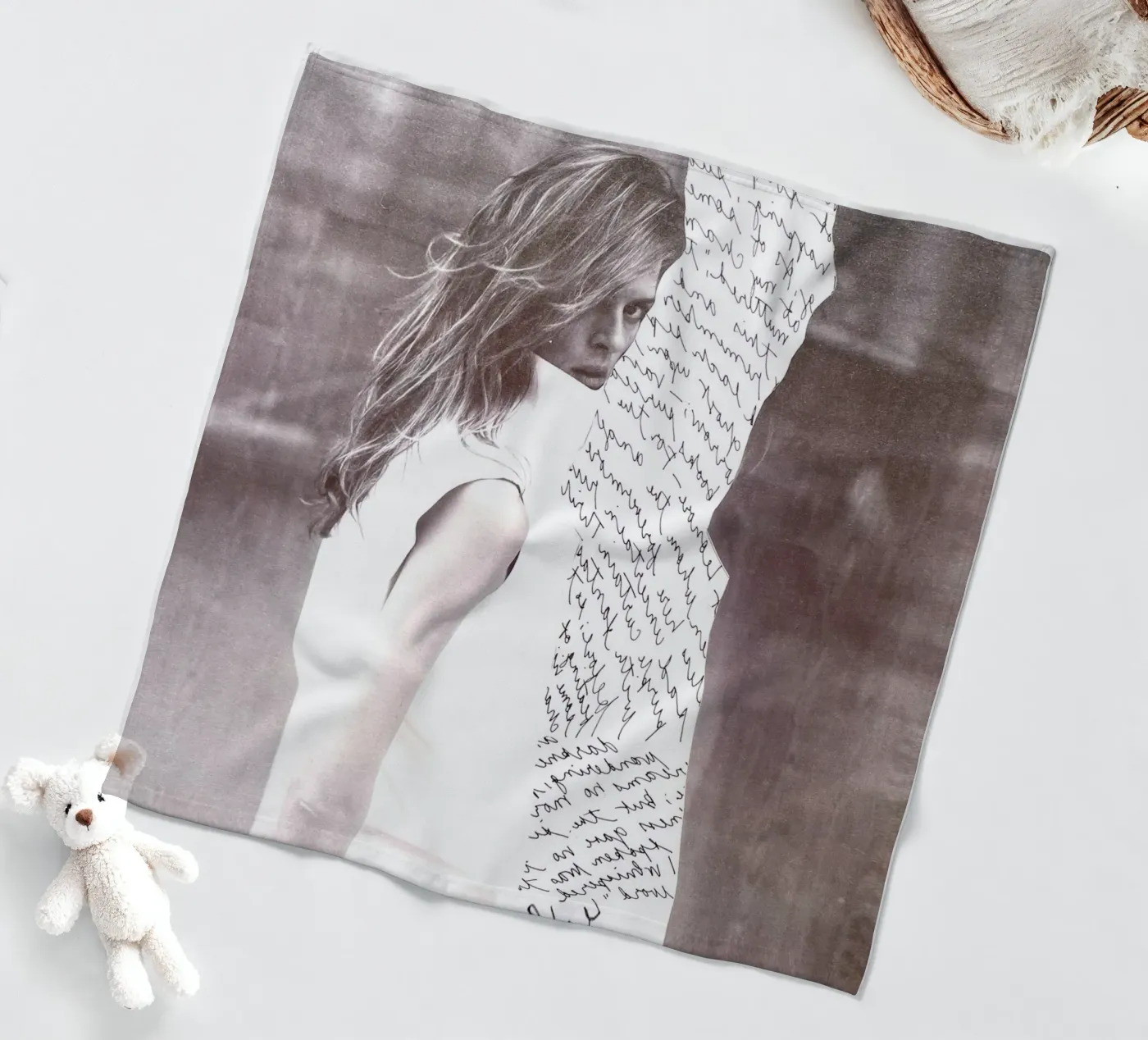 Scribble fleece blanket by dekonstruktiv