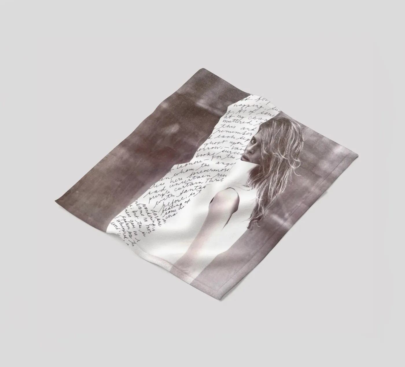 Scribble fleece blanket by dekonstruktiv