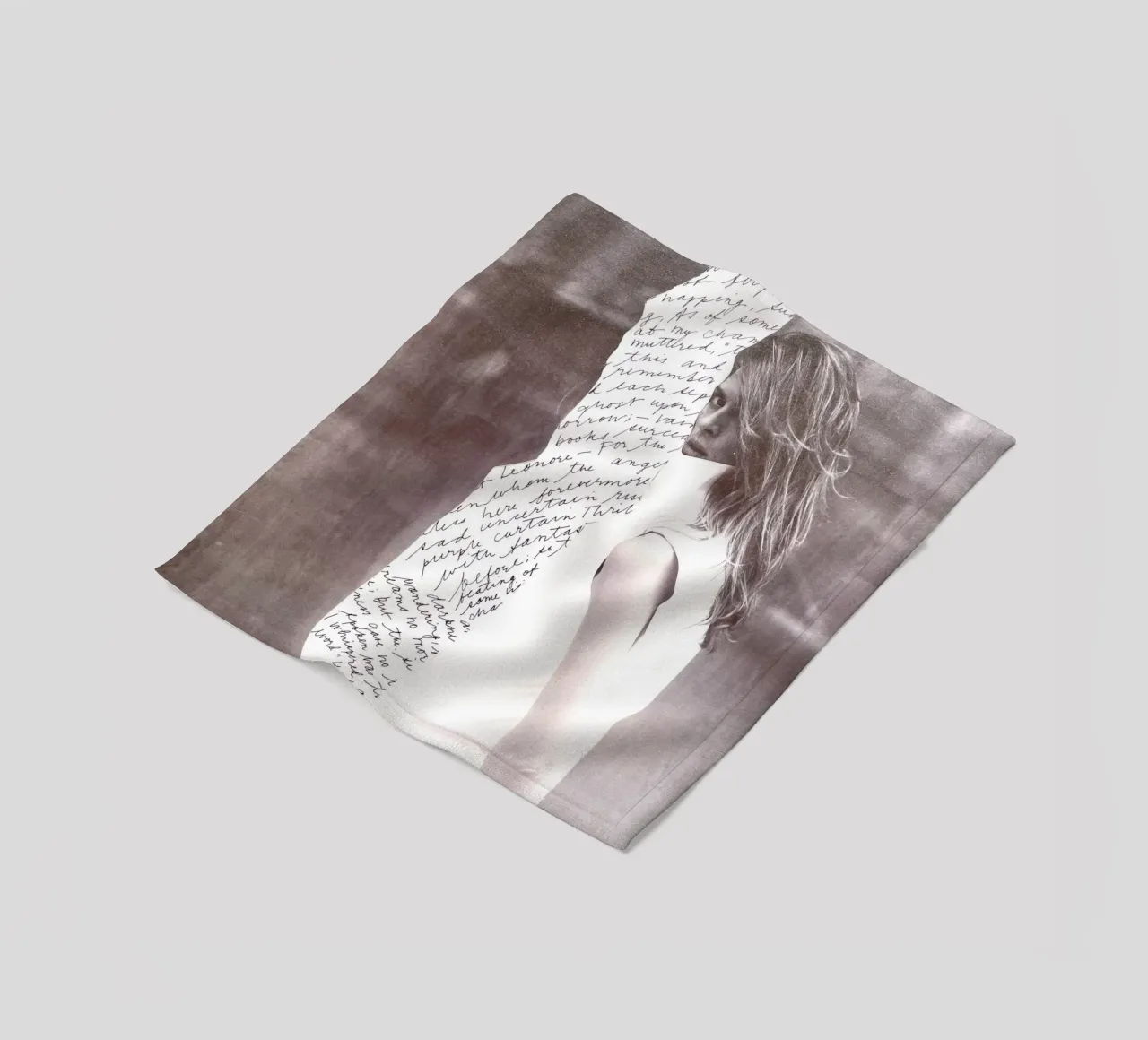 Scribble fleece blanket by dekonstruktiv