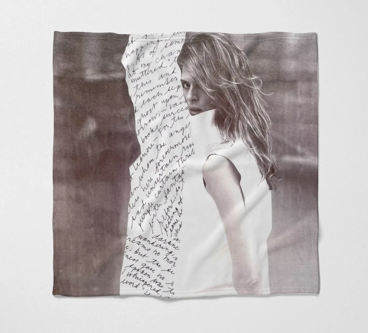 Scribble fleece blanket by dekonstruktiv
