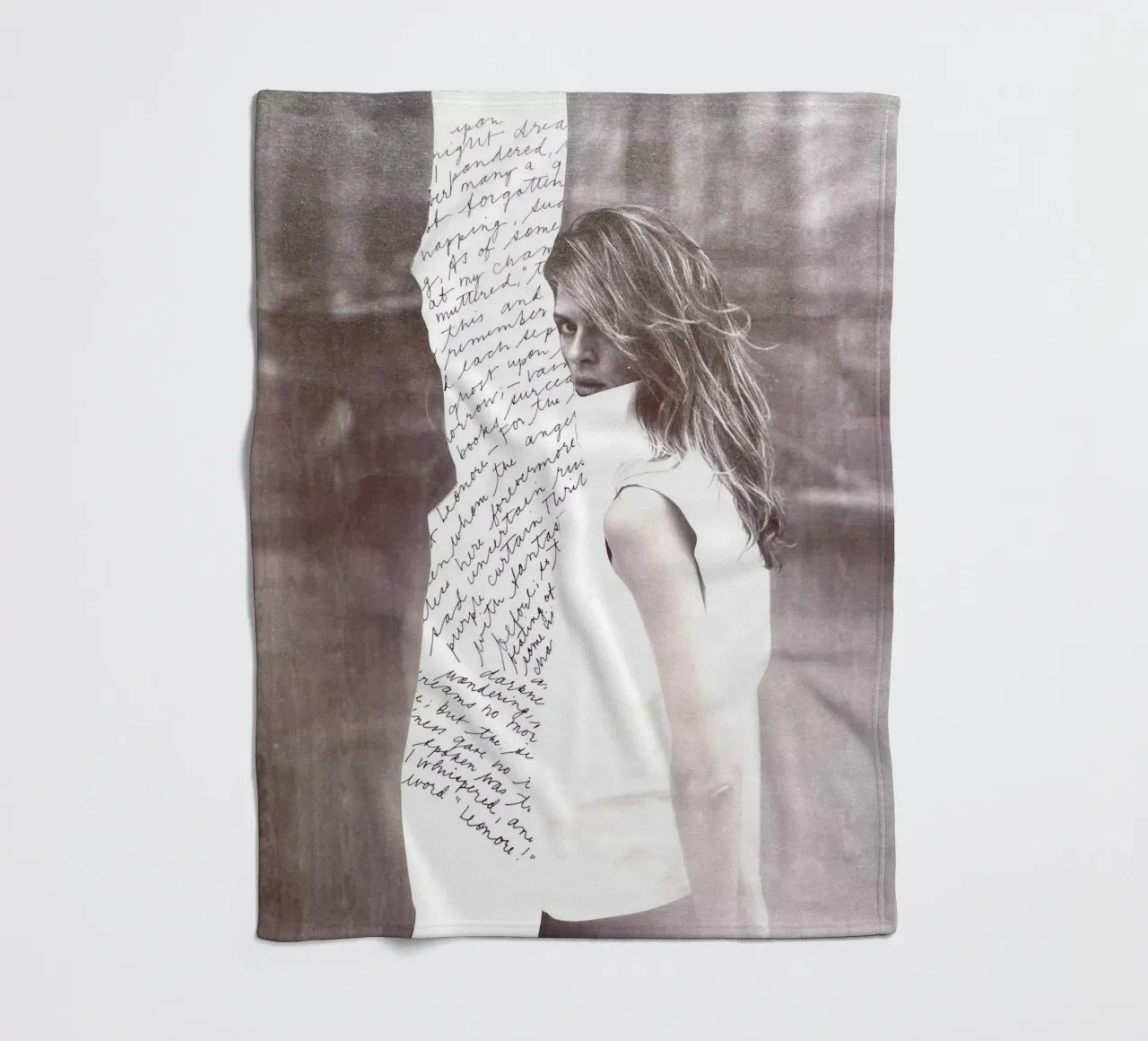 Scribble fleece blanket by dekonstruktiv