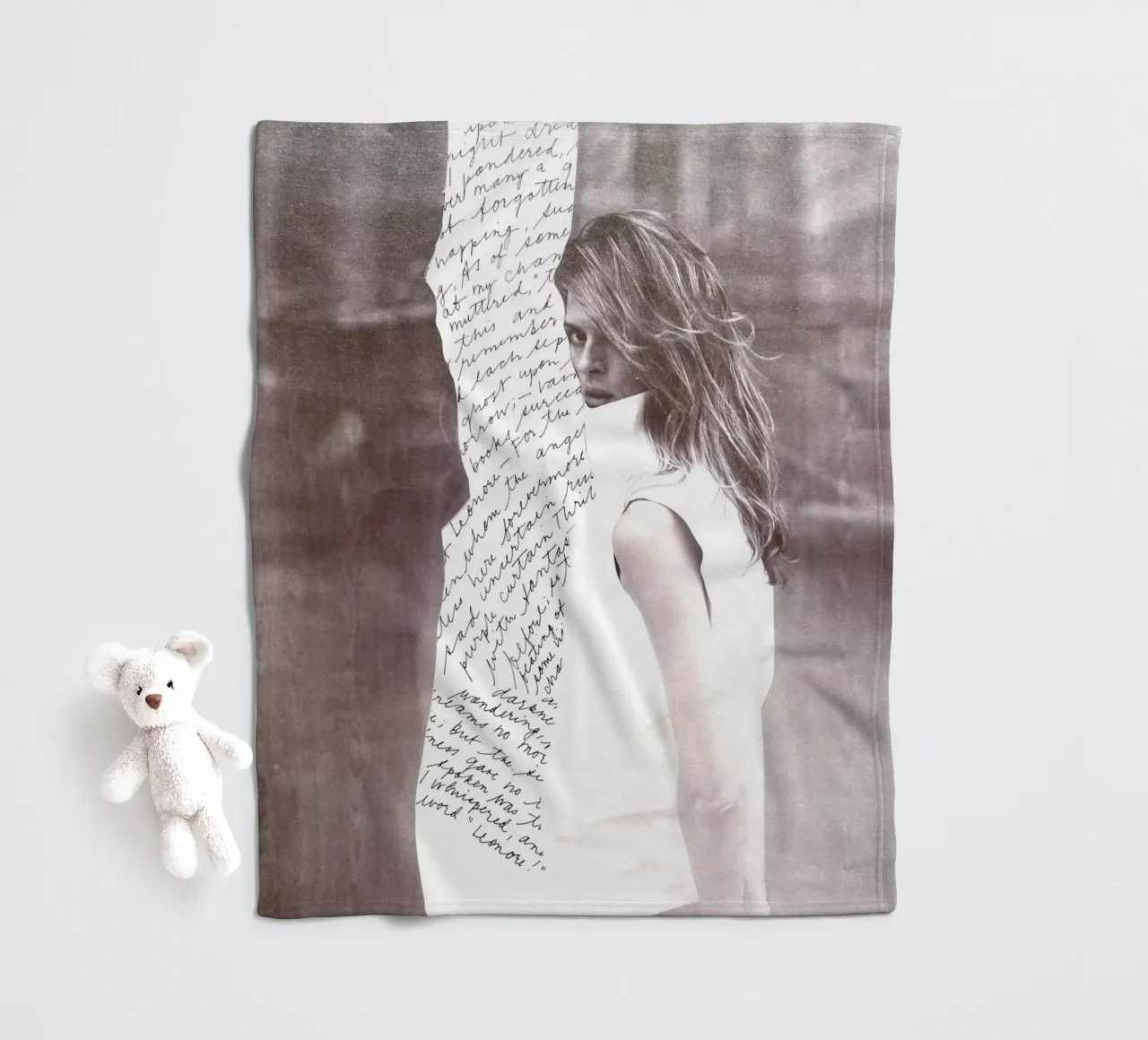 Scribble fleece blanket by dekonstruktiv