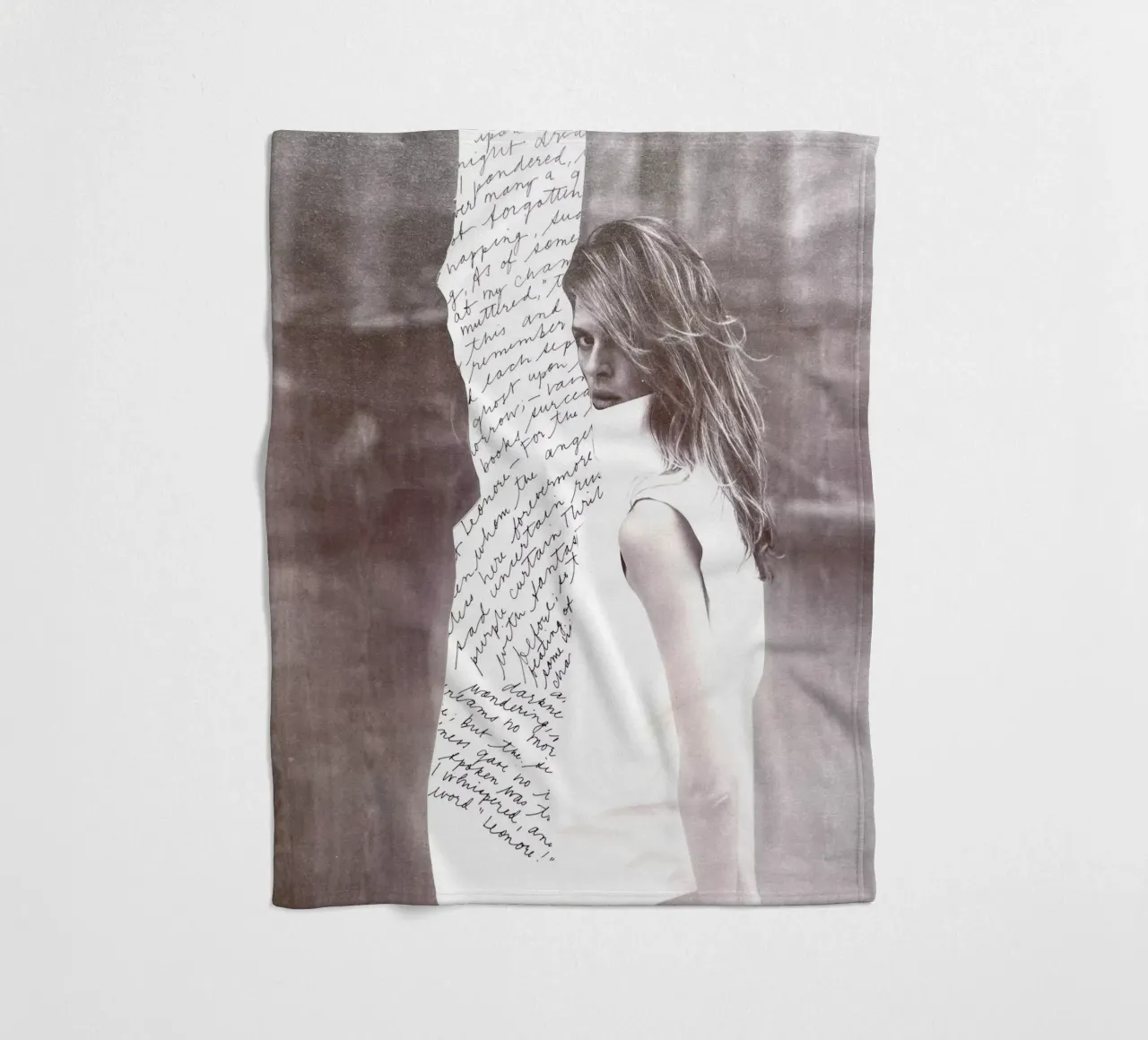 Scribble fleece blanket by dekonstruktiv