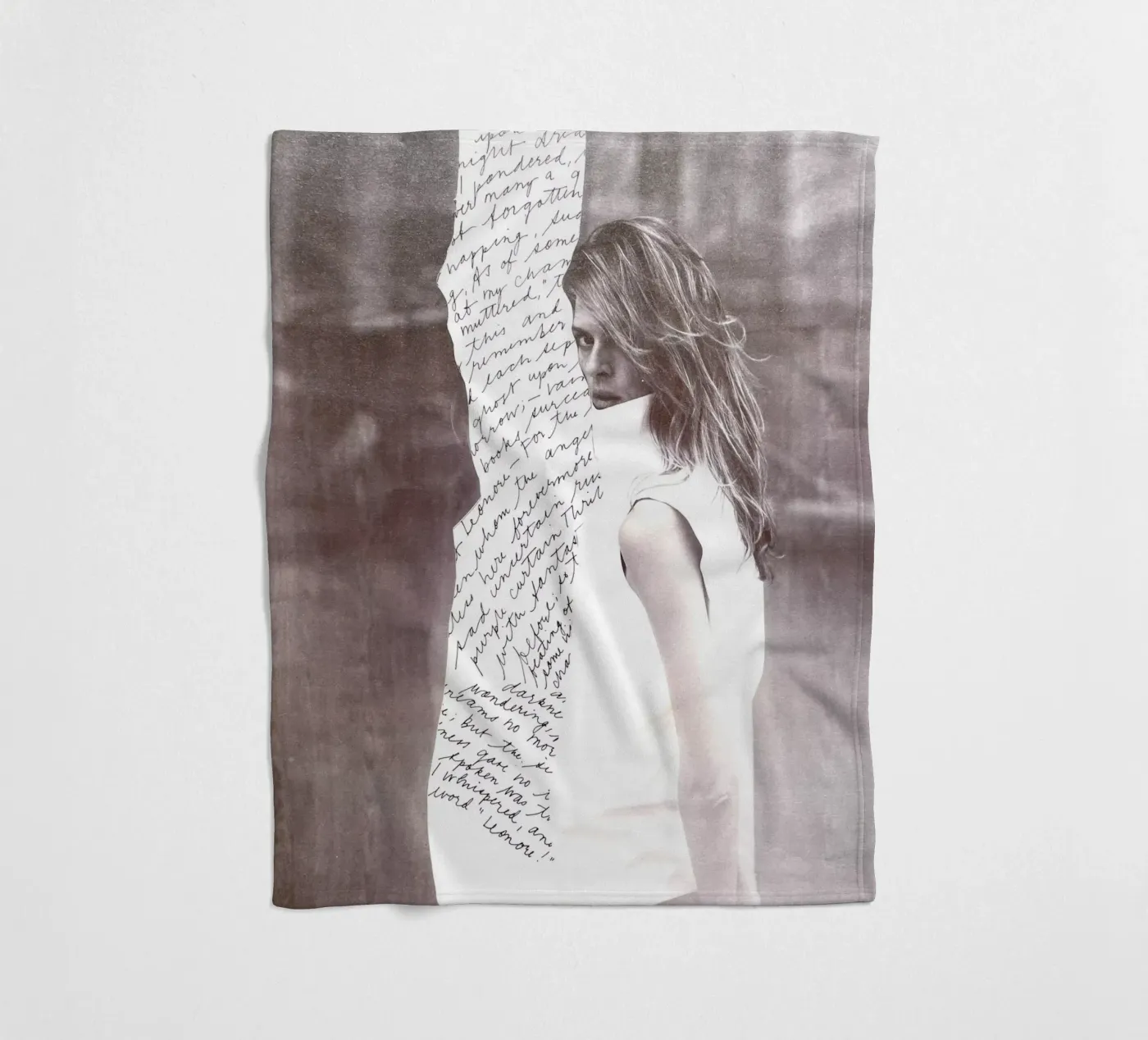 Scribble fleece blanket by dekonstruktiv