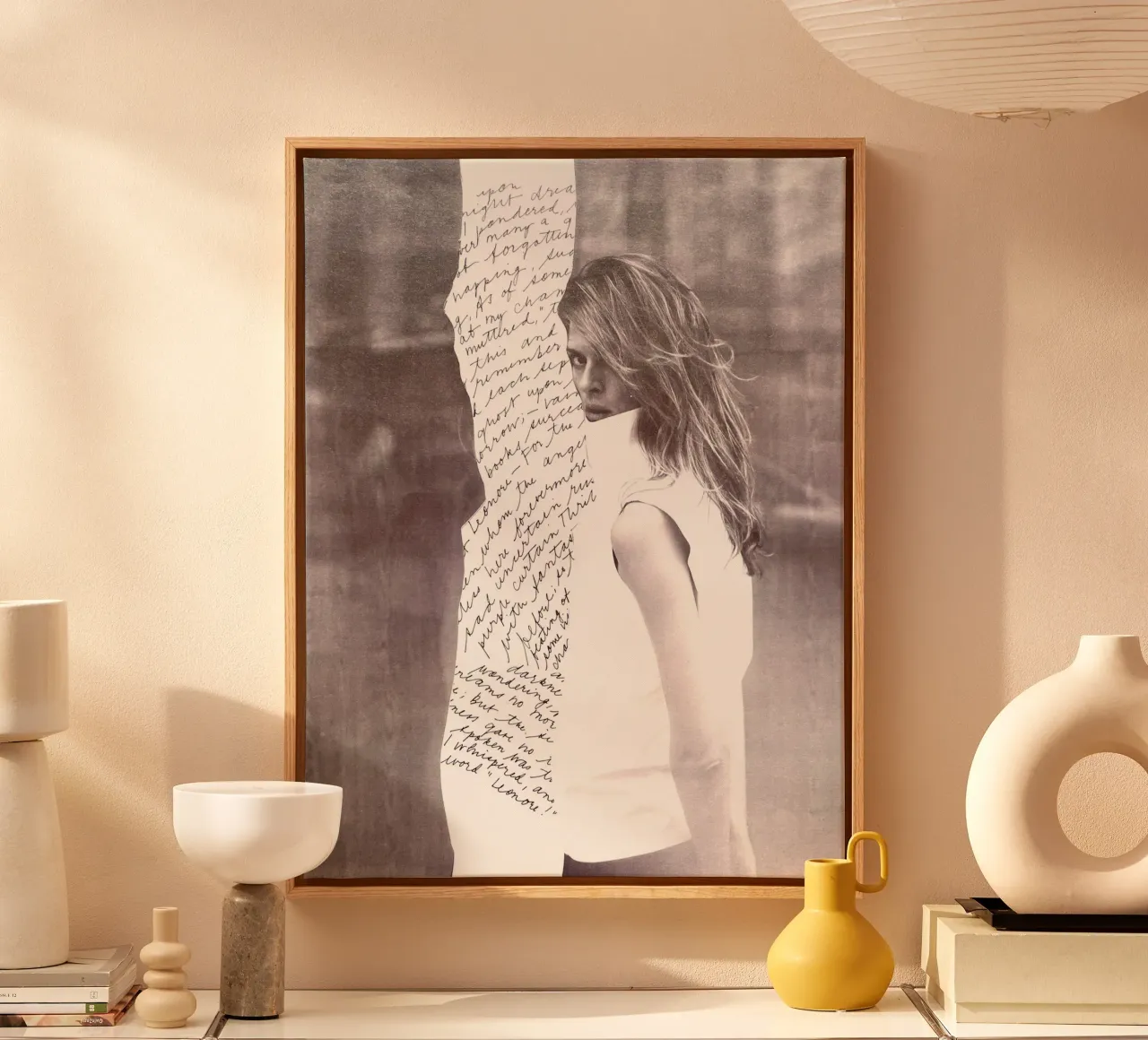 Scribble canvas with Floater frame by dekonstruktiv
