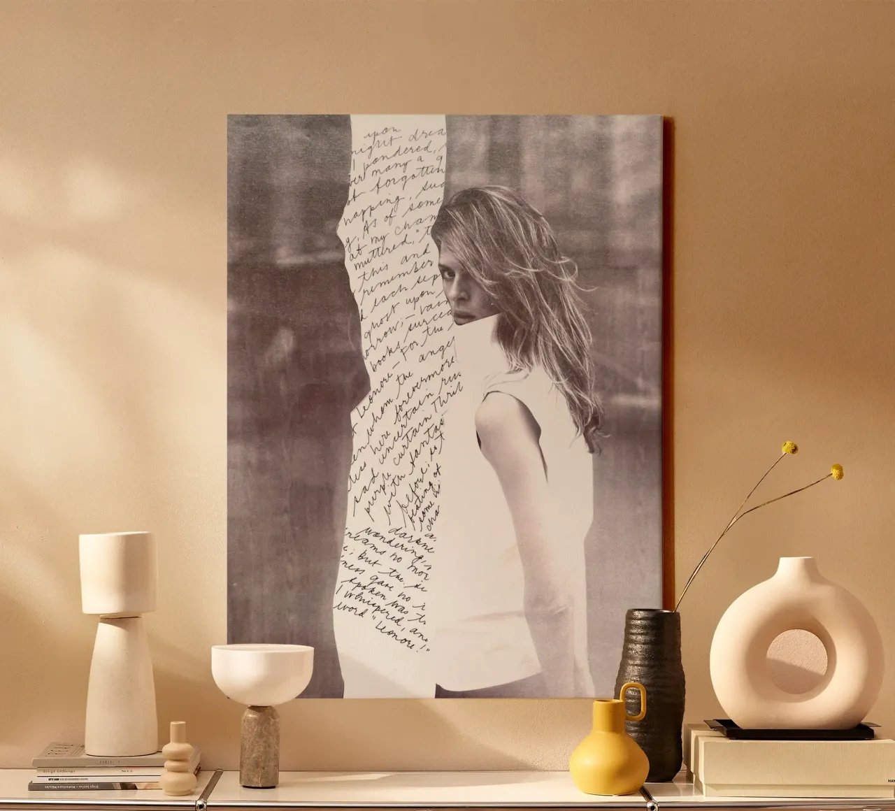 Scribble canvas with Floater frame by dekonstruktiv