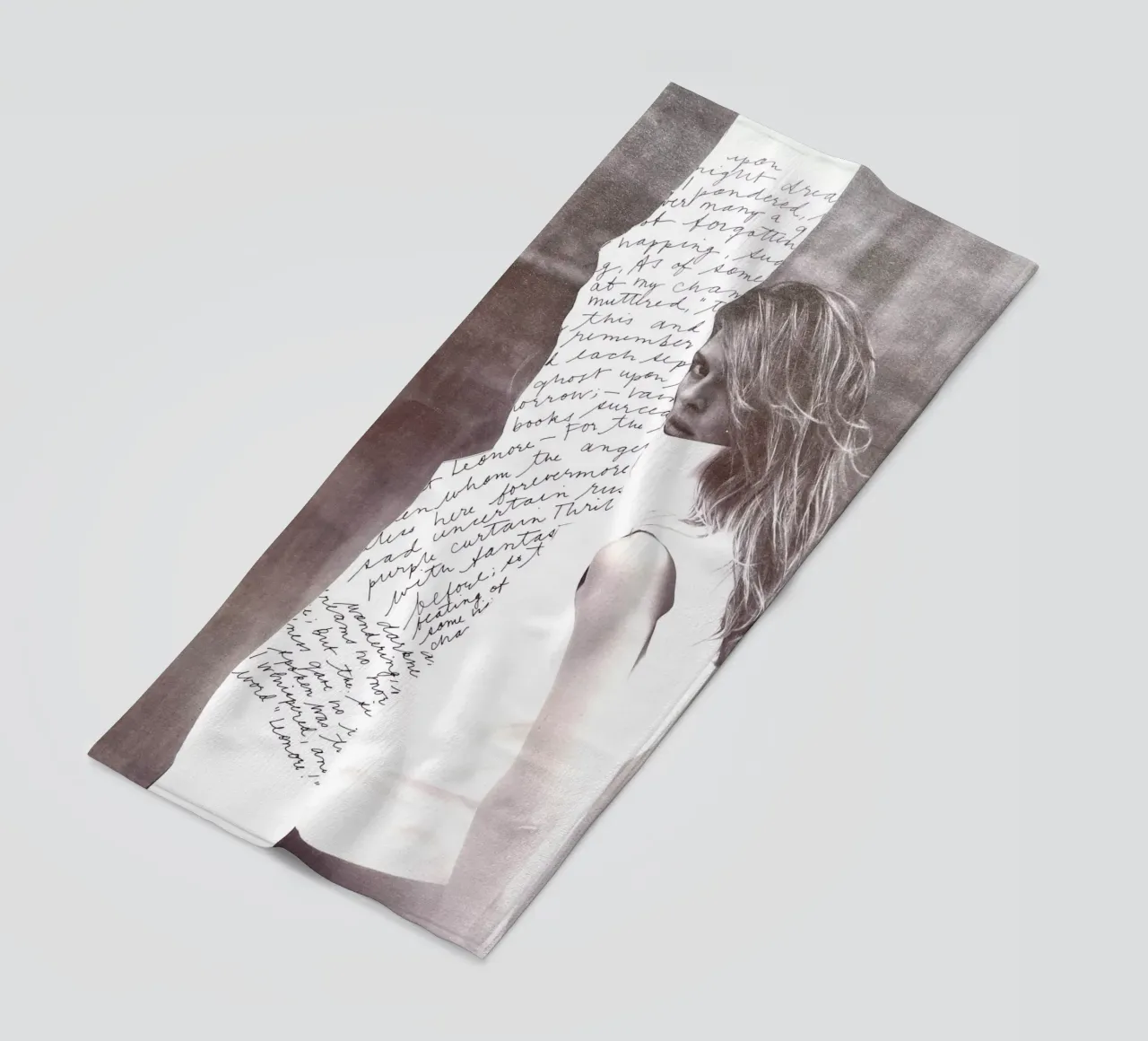 Scribble beach towel by dekonstruktiv