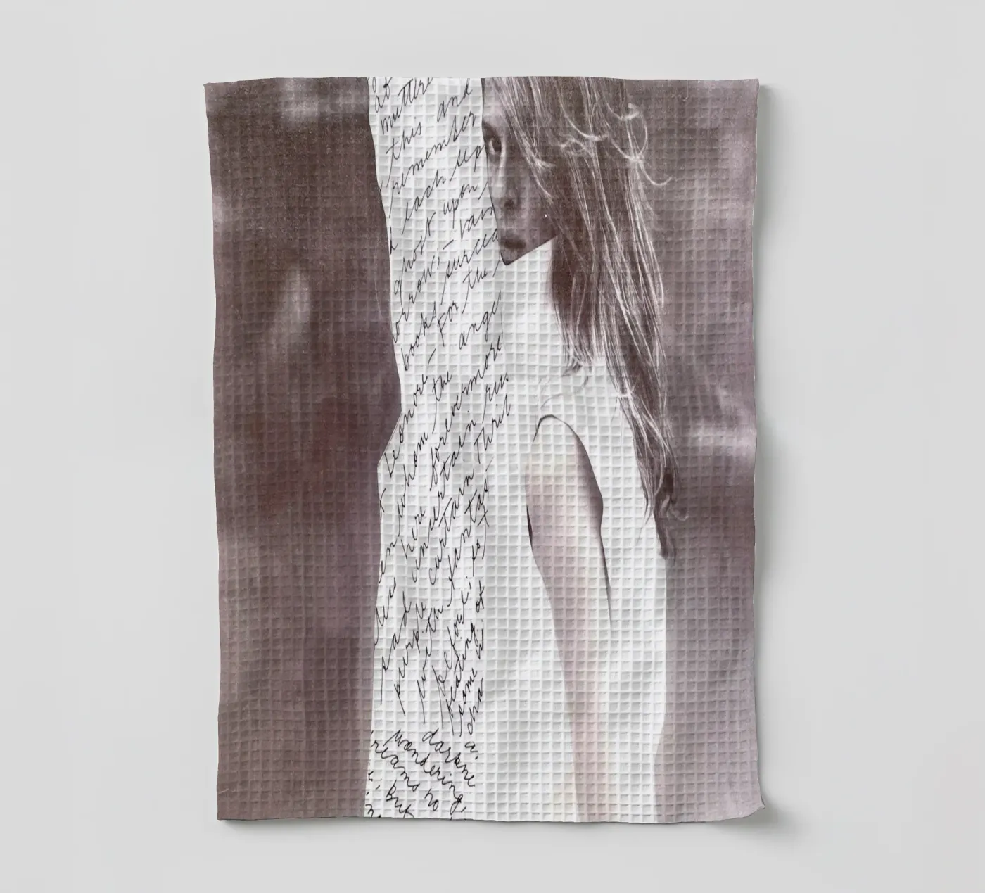 Krabbel theedoek van dekonstruktiv