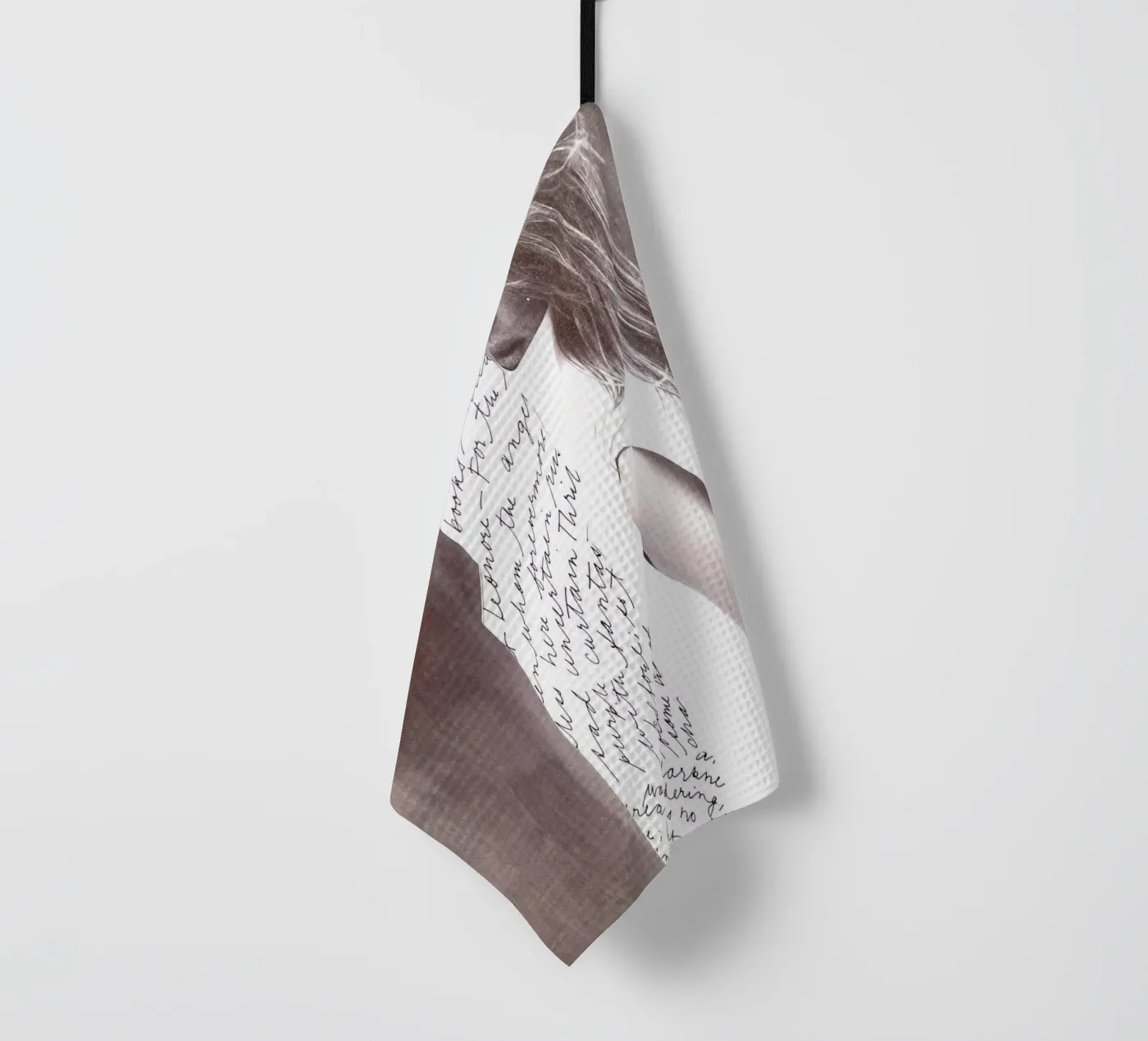 Krabbel theedoek van dekonstruktiv