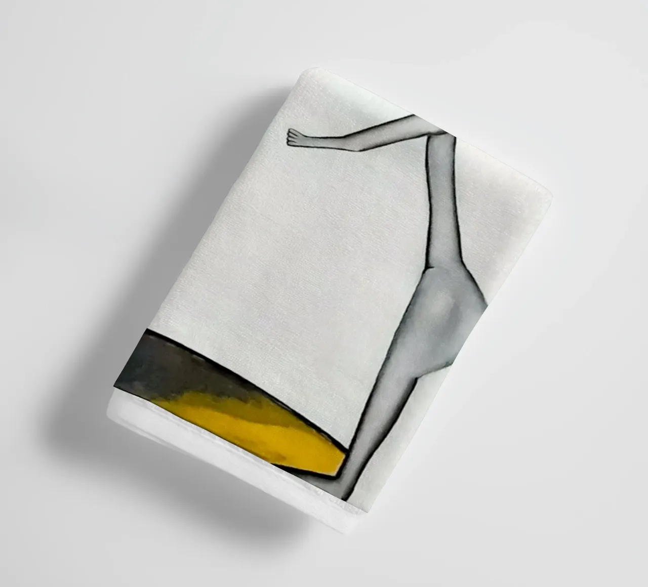 Man in the Rain towel by Leslie Greenrod