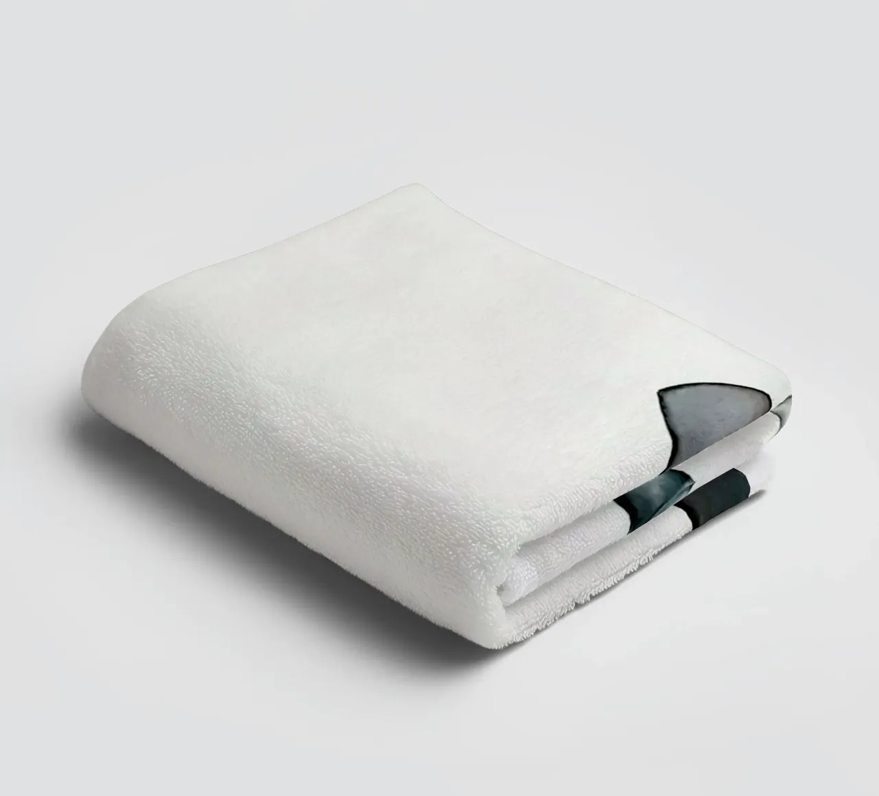 Man in the Rain towel by Leslie Greenrod
