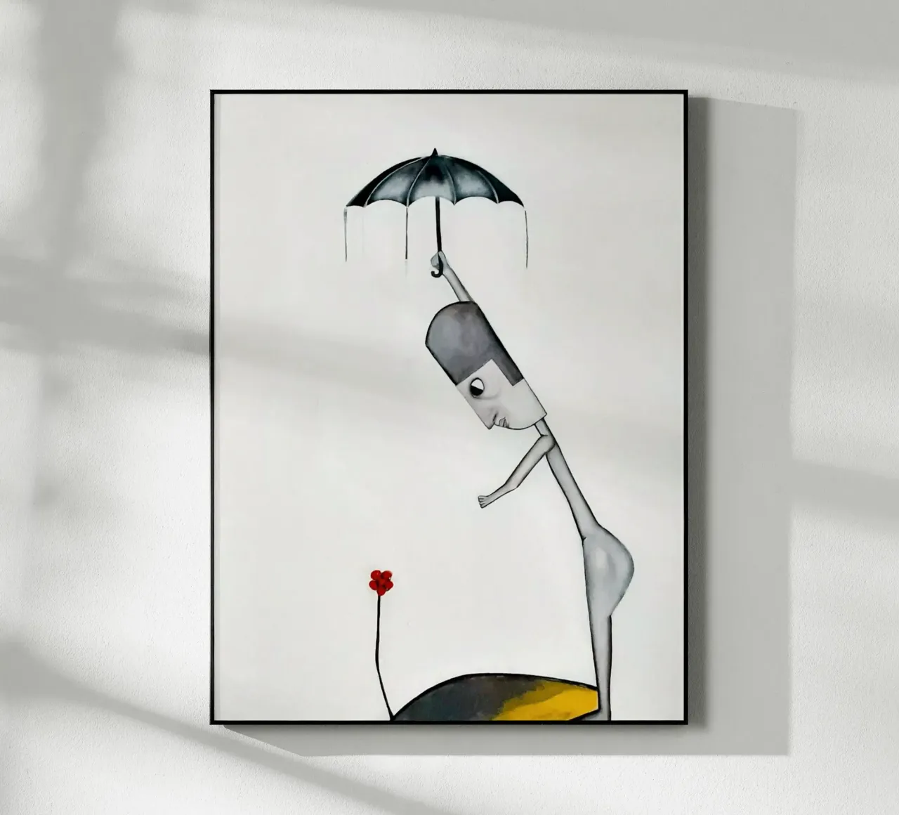 Man in the Rain plexiglass da Leslie Greenrod
