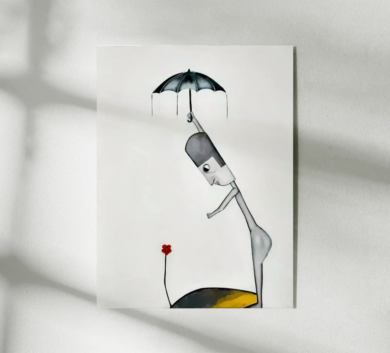 Man in the Rain plexiglass da Leslie Greenrod