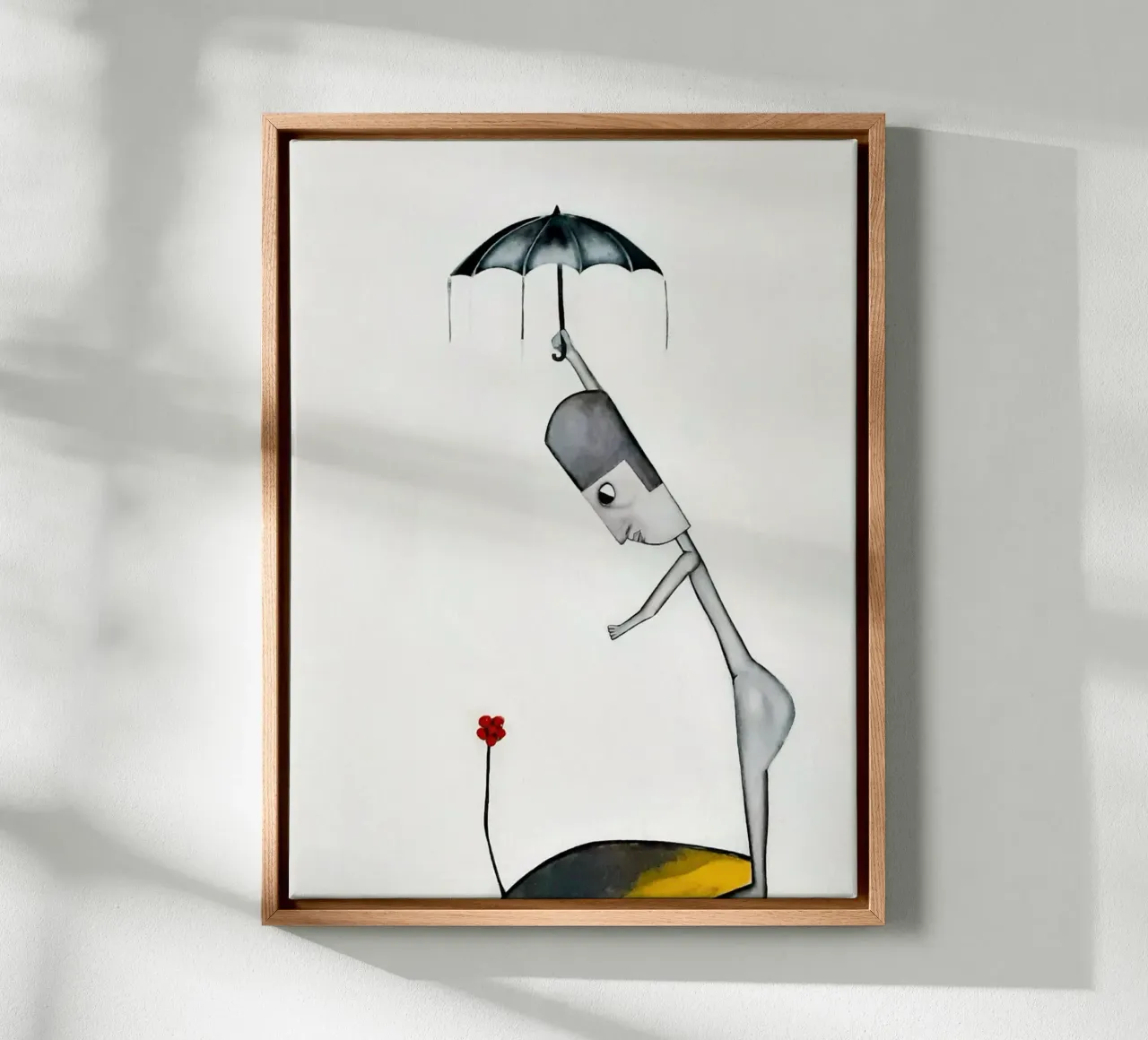 Man in the Rain tela da Leslie Greenrod