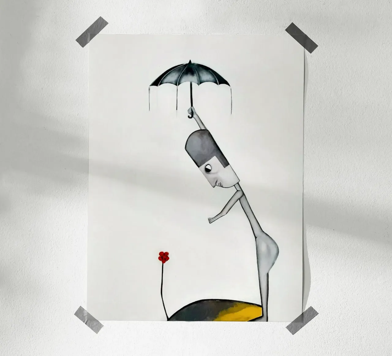 Man in the Rain poster da Leslie Greenrod