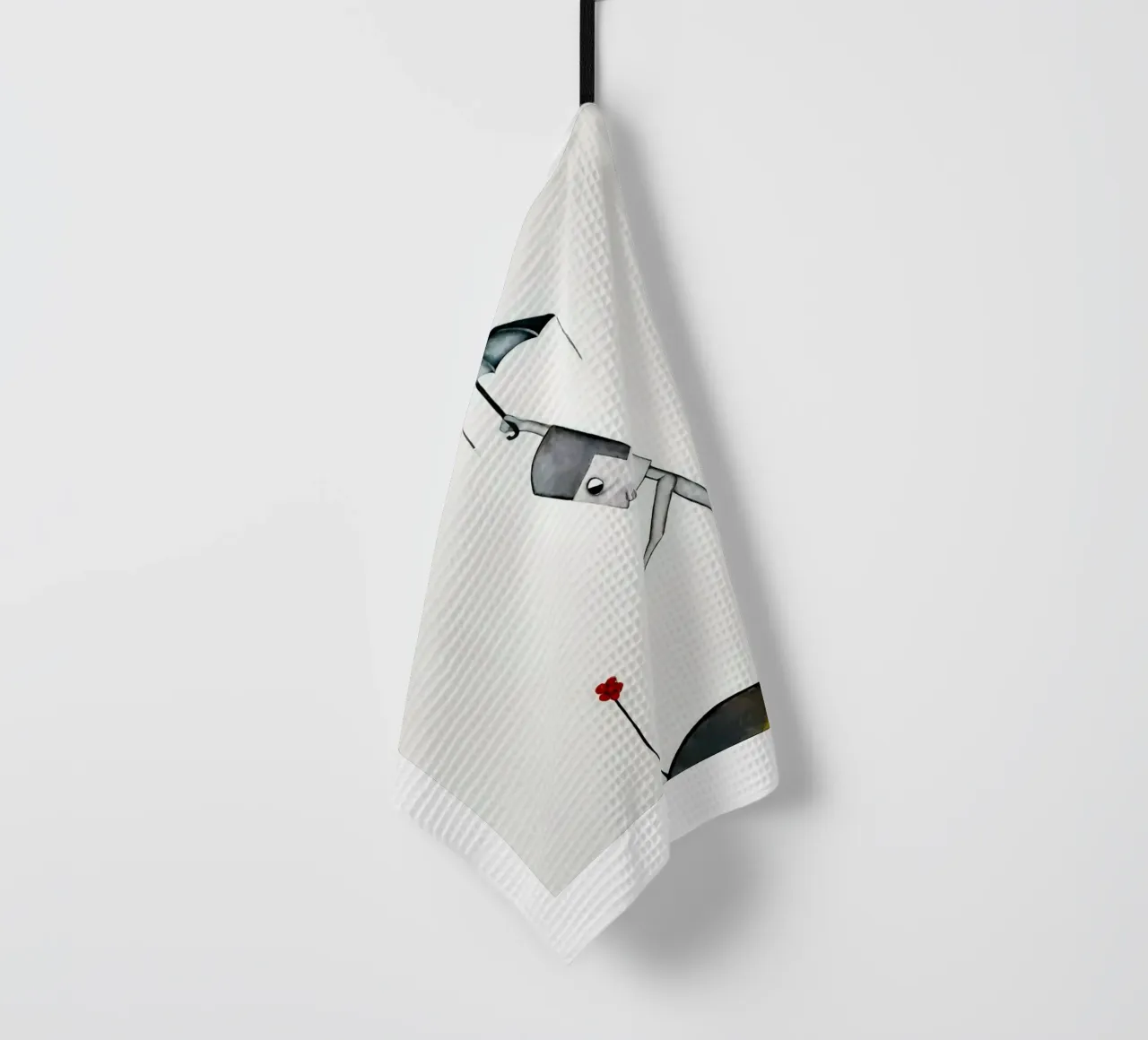 Man in the Rain canovaccio da cucina da Leslie Greenrod