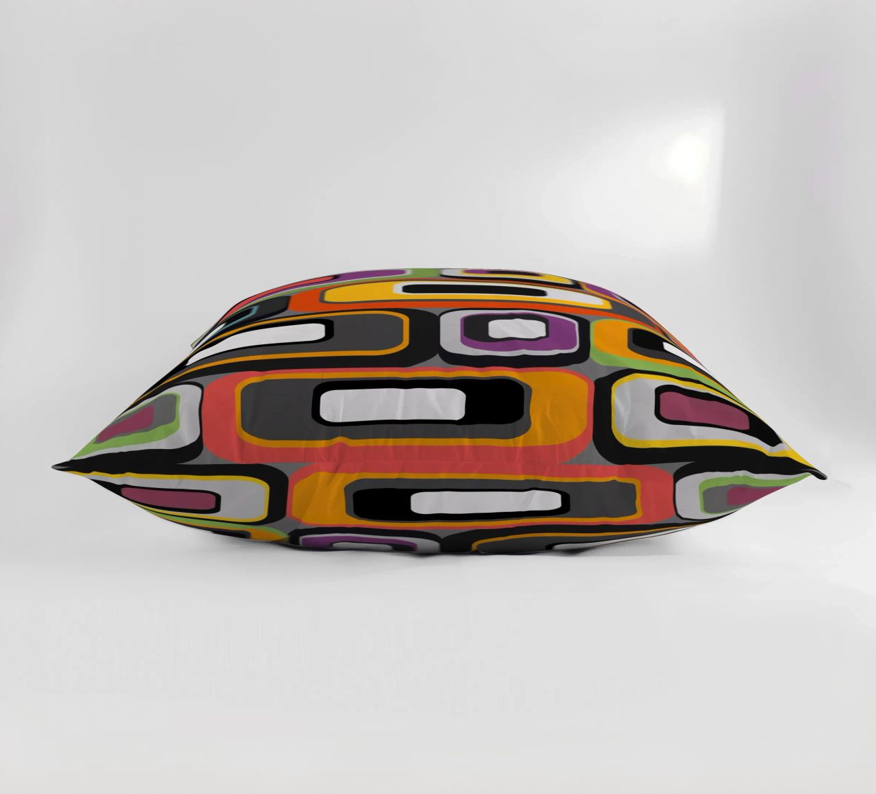 Abstract mid-century geometric pattern cuscino da good-vibes