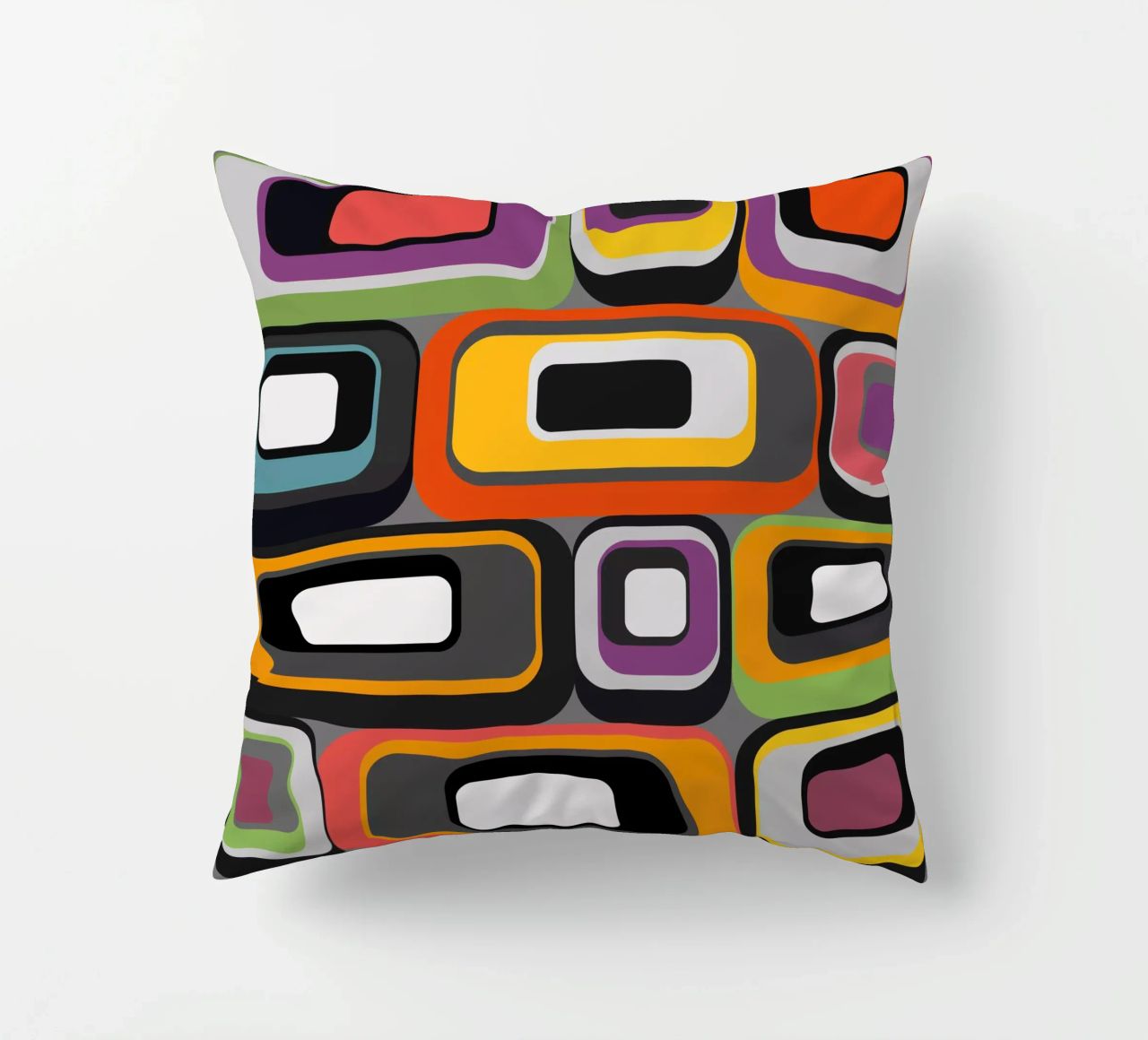 Abstract mid-century geometric pattern cuscino da good-vibes