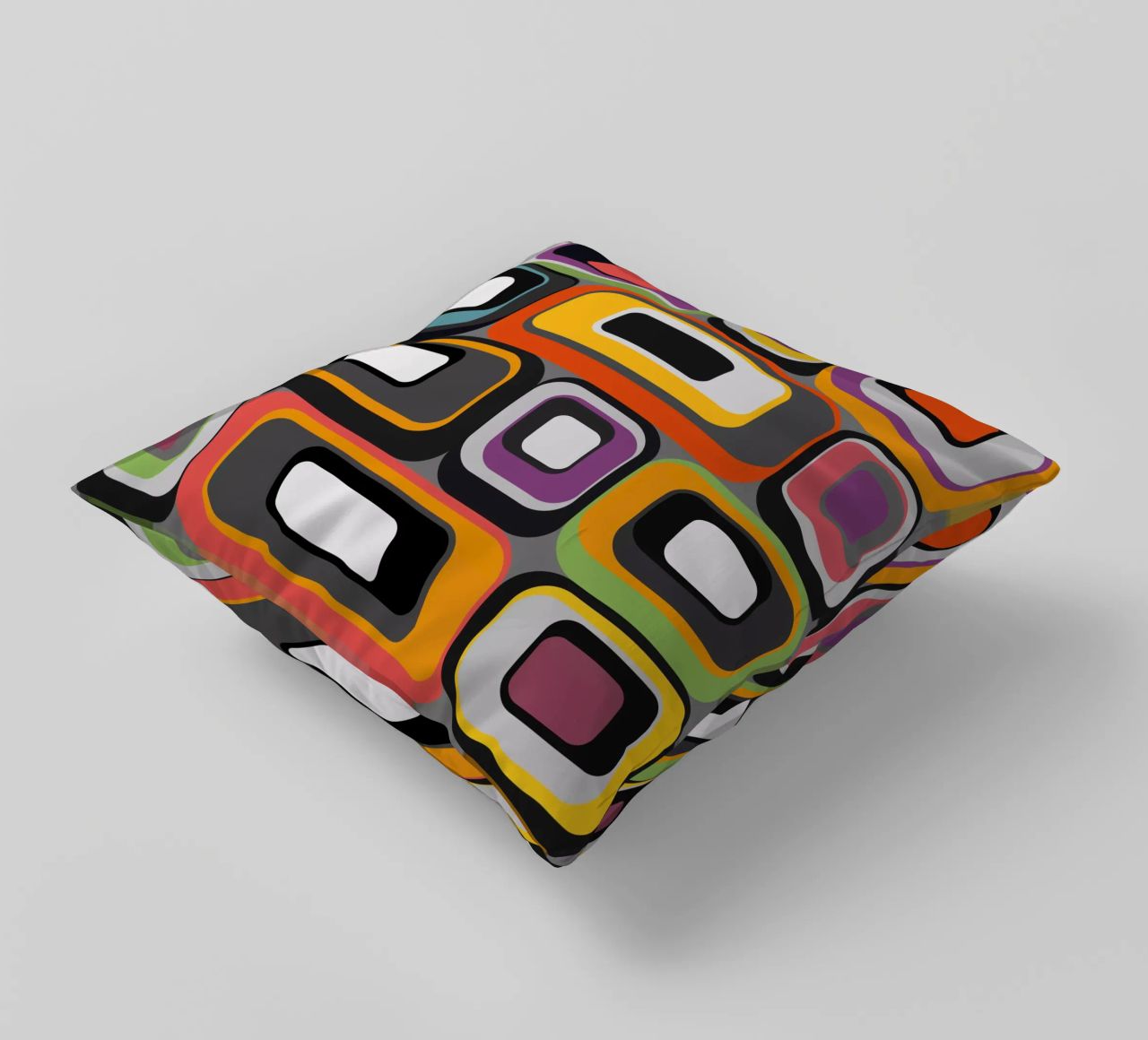 Abstract mid-century geometric pattern cuscino da good-vibes