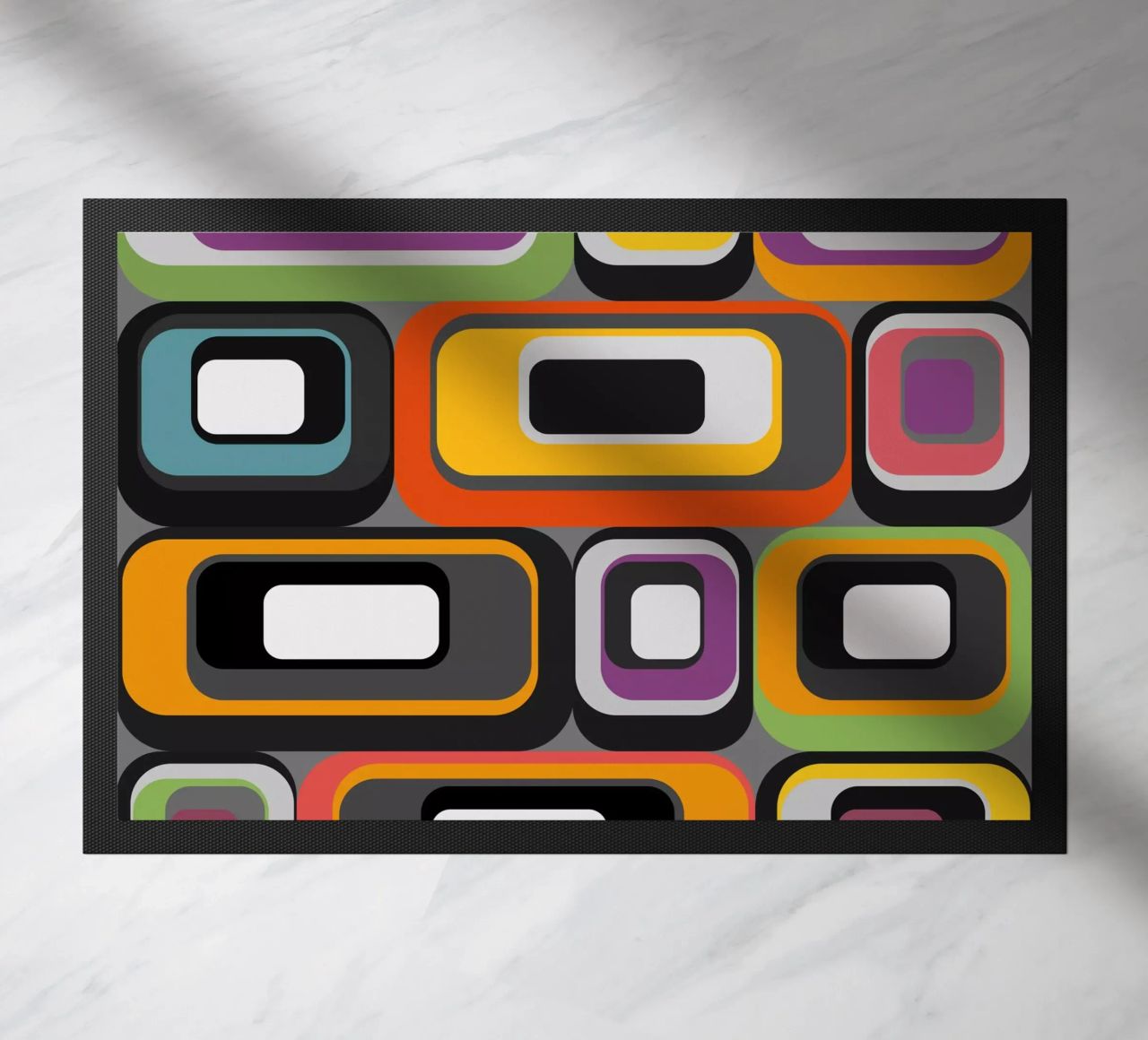 Abstract mid-century geometric pattern zerbino da good-vibes