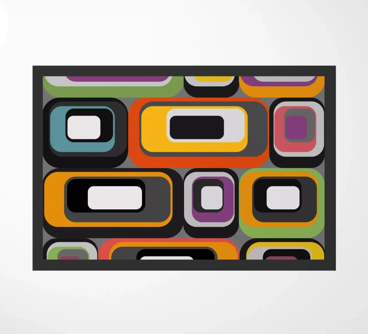 Abstract mid-century geometric pattern zerbino da good-vibes