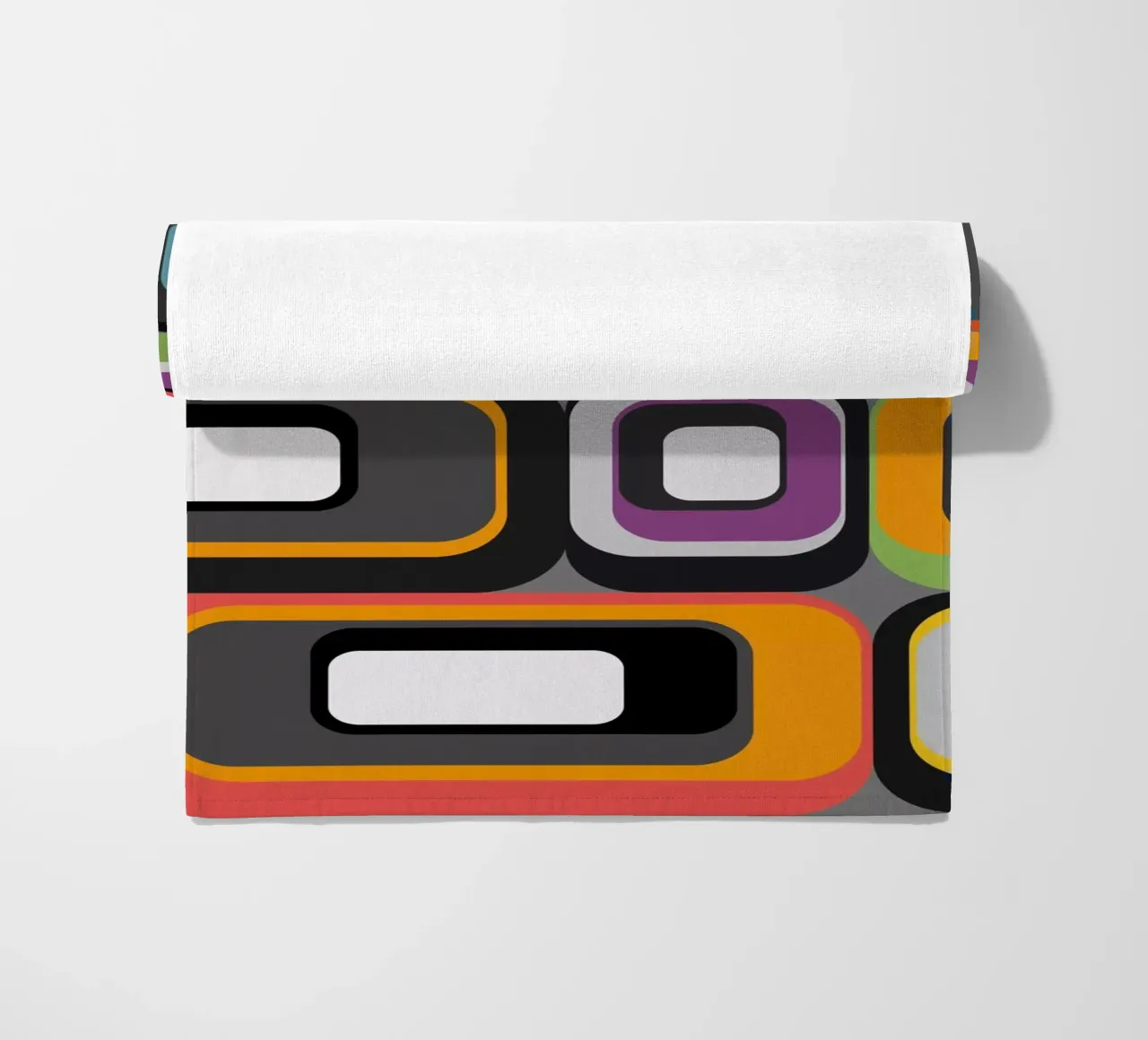 Abstract mid-century geometric pattern toalla de playa de good-vibes